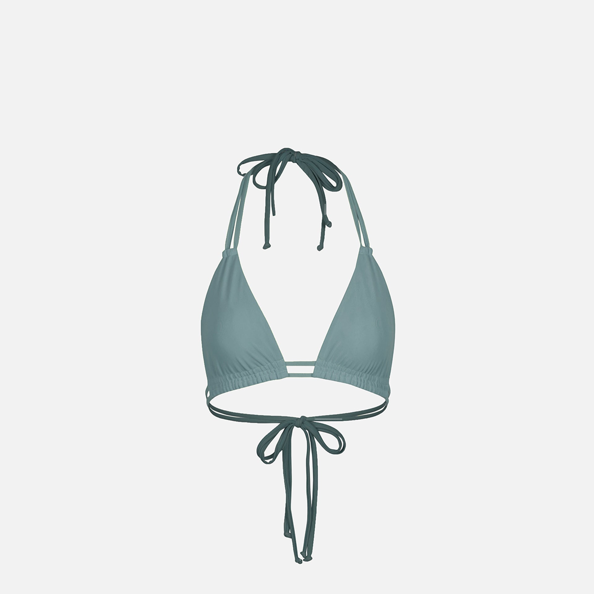 Gonza Ruched Triangle Bikini Top - Luna