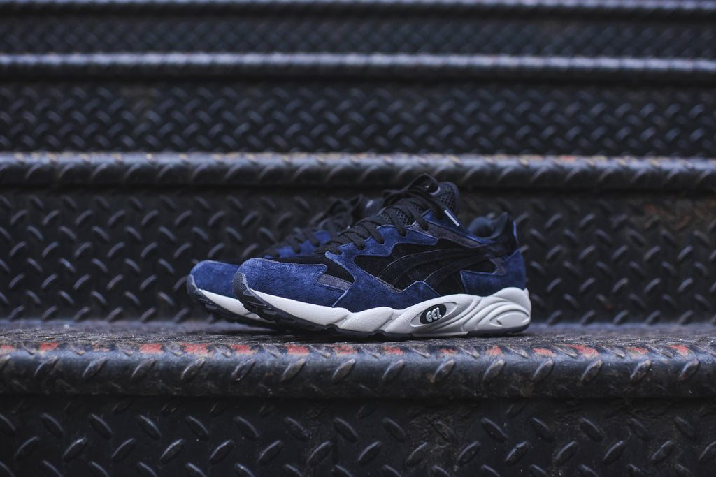 Asics gel diablo black blue sale