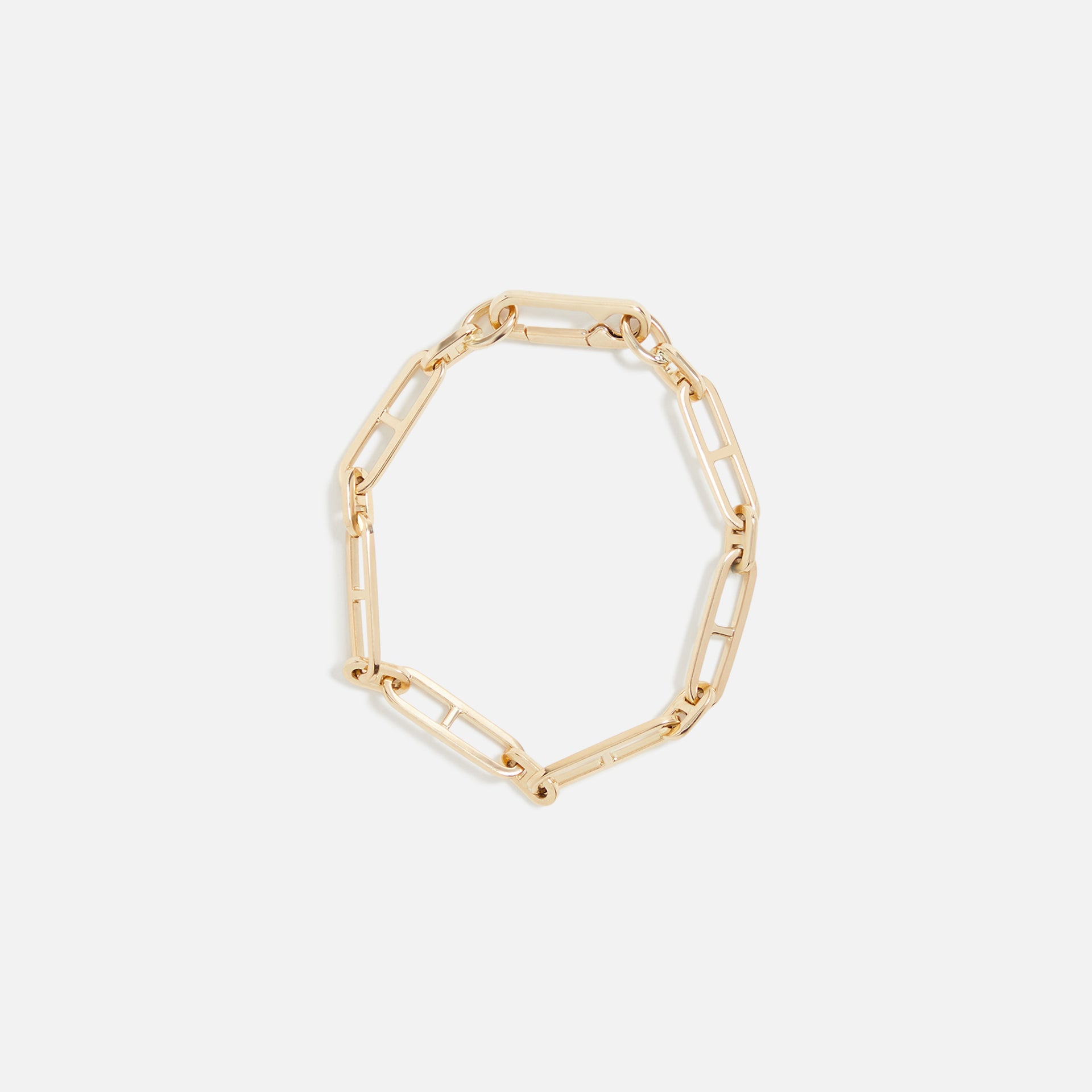 Her Children U Shape Link Bracelet 1+1 - Yellow Gold