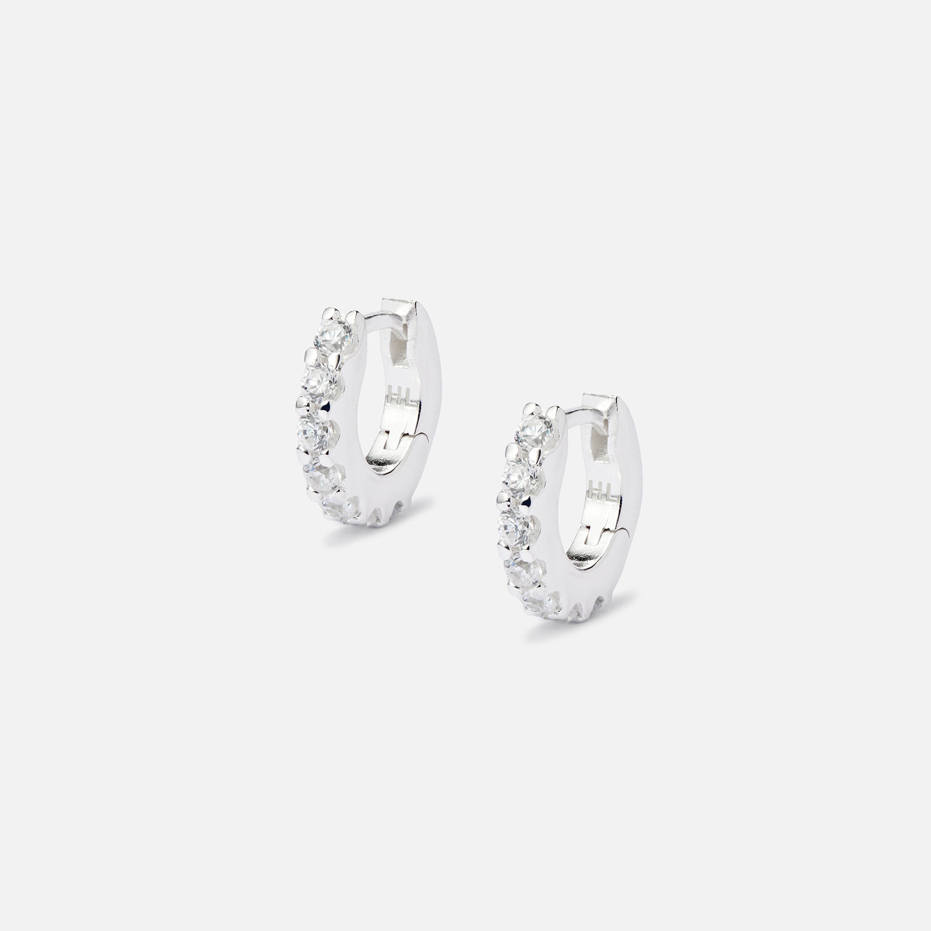 Hatton Labs Eternity Hoop Earrings - Silver