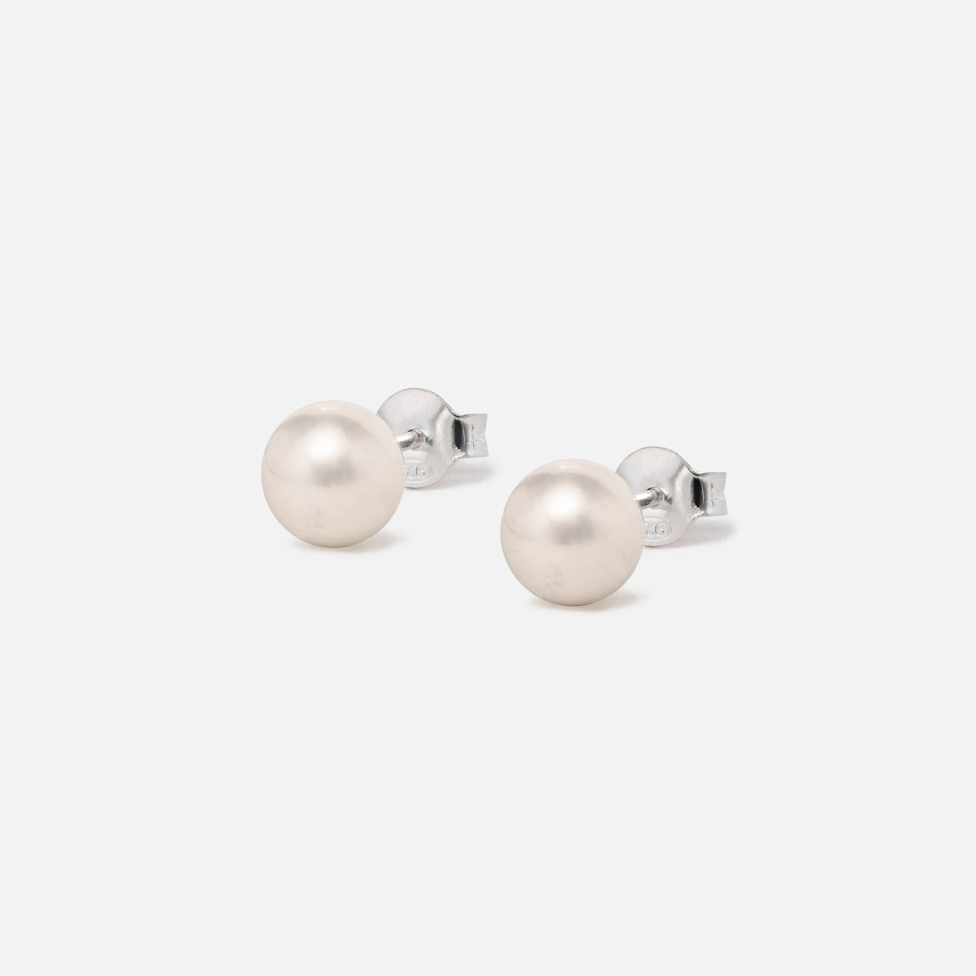 Hatton Labs Pearl Studs - White