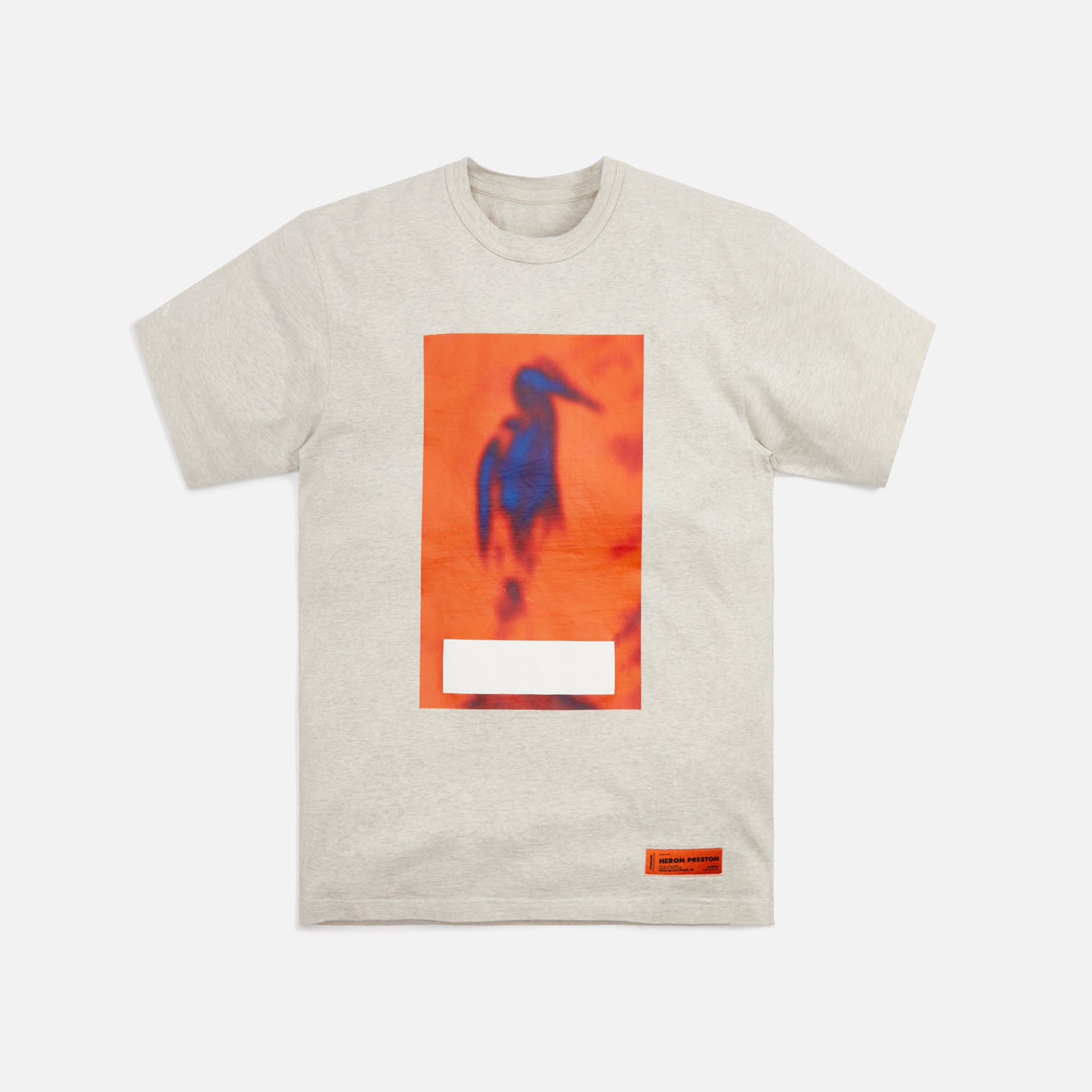 Heron Preston OS Noise Censored Tee - Heather Grey