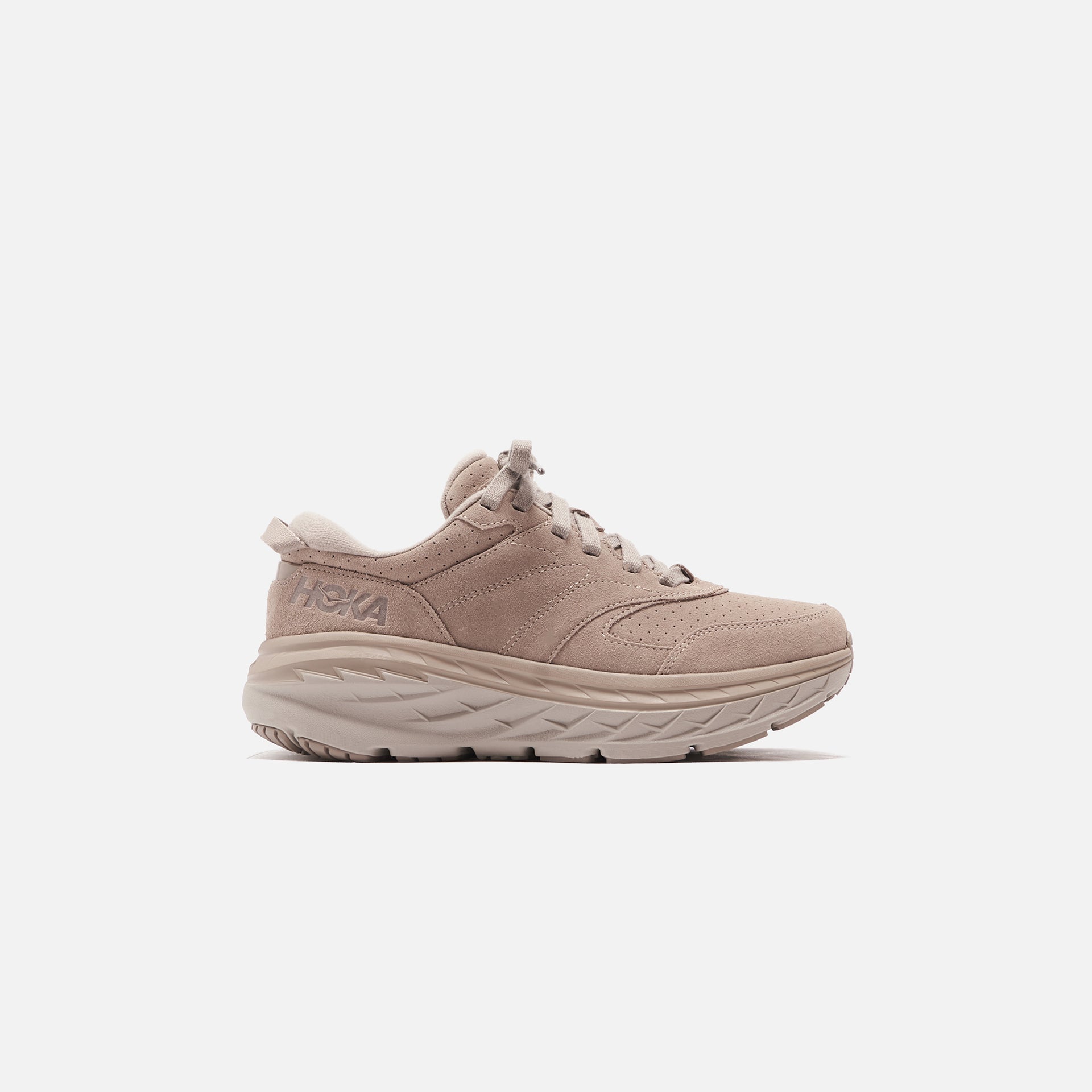 Hoka Bondi L Suede - Simply Taupe / Pumice Stone