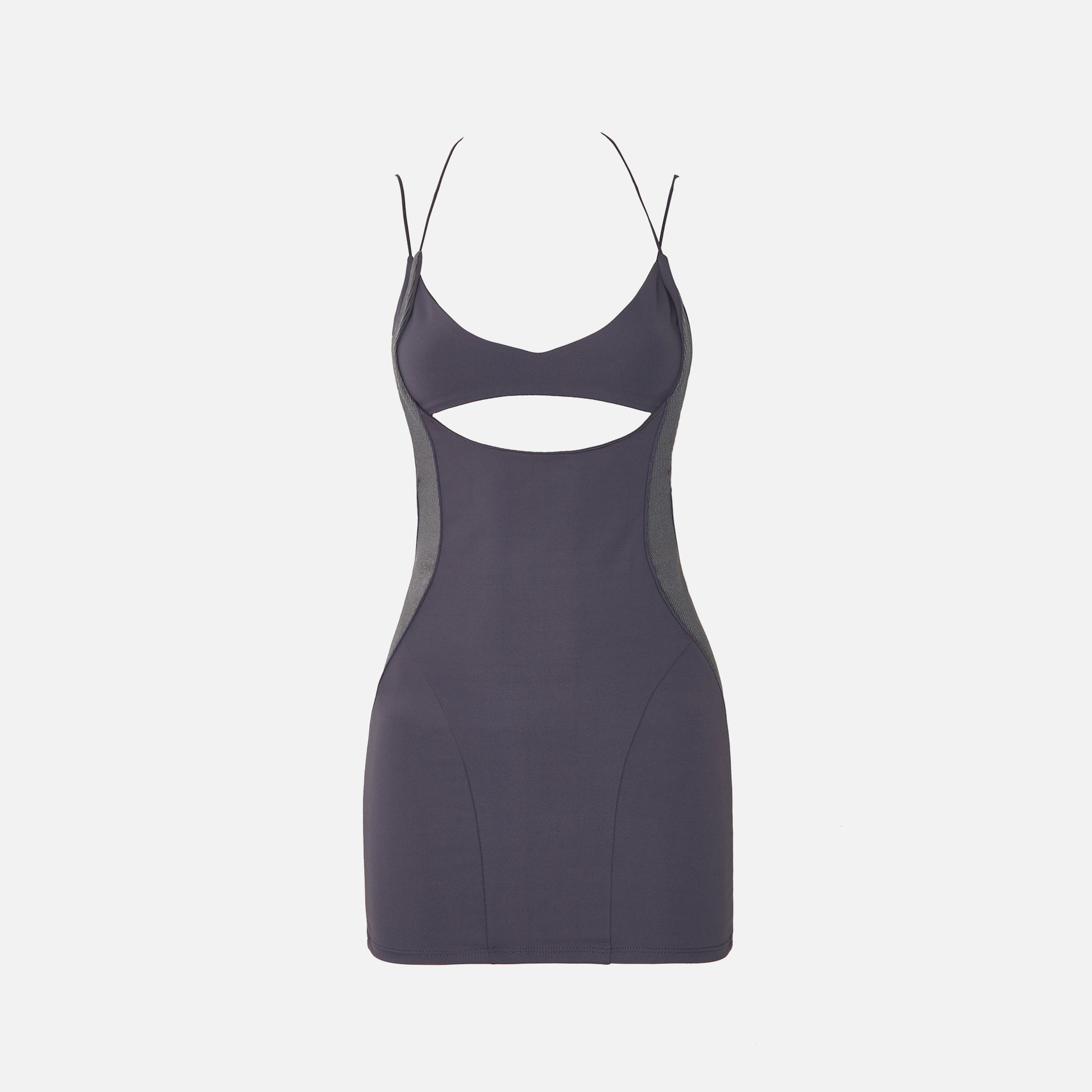 Hyein Seo Racer Mini Dress - Dark Grey