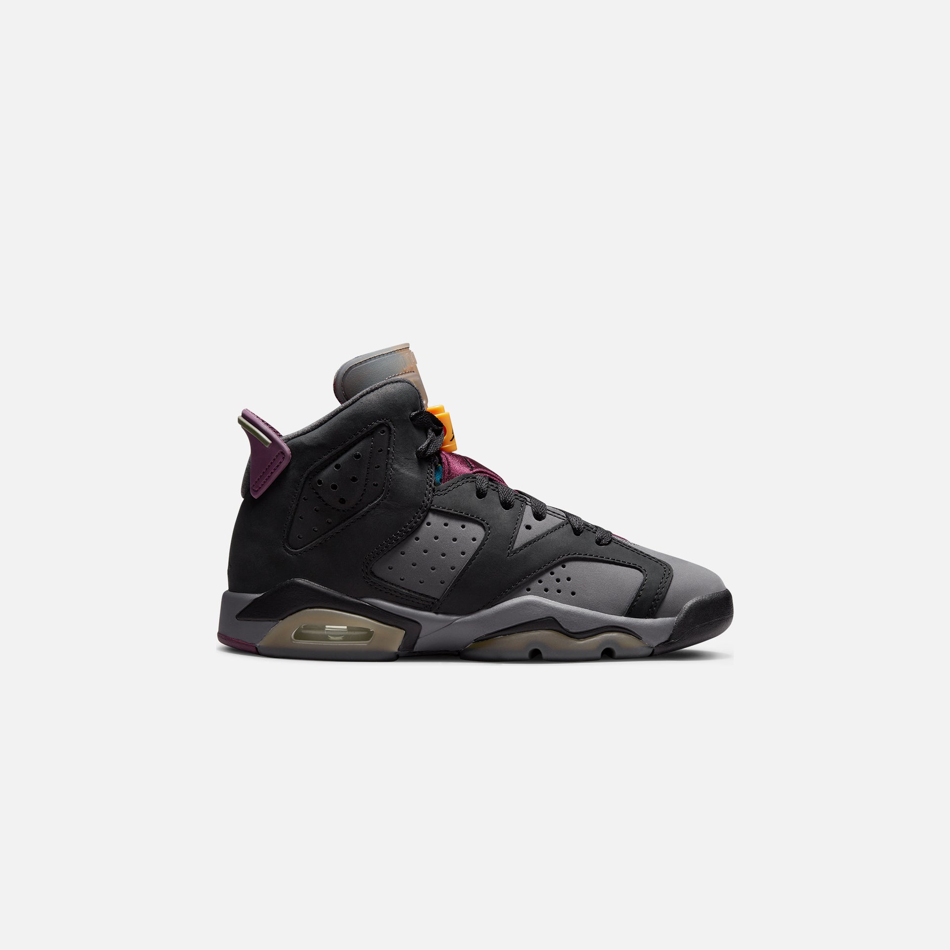 Nike Grade School Air Jordan 6 Retro - Black / Bordeaux / Light Graphite / Dark Grey