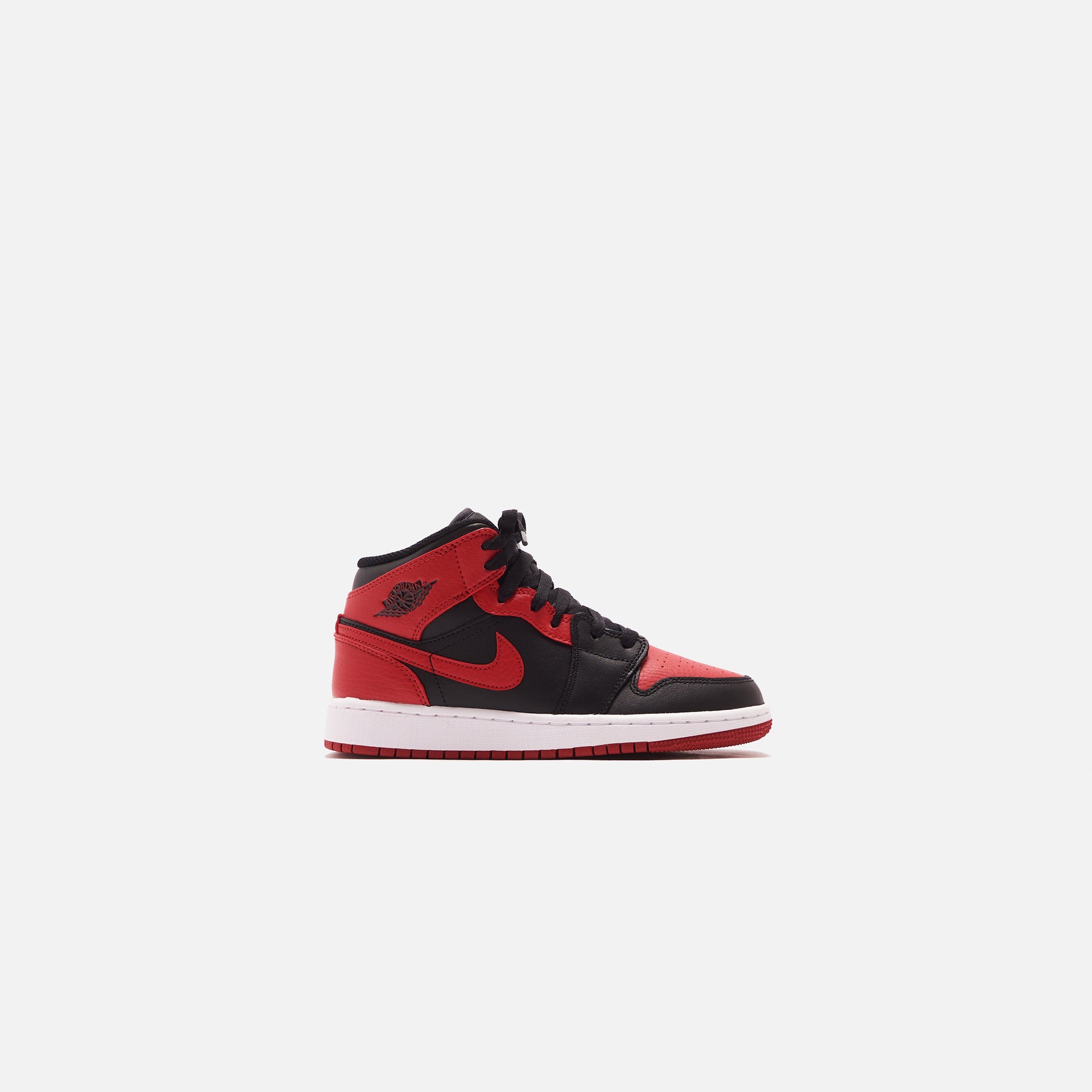 Nike Grade School Air Jordan 1 Mid BG - Black / Gym Red / White