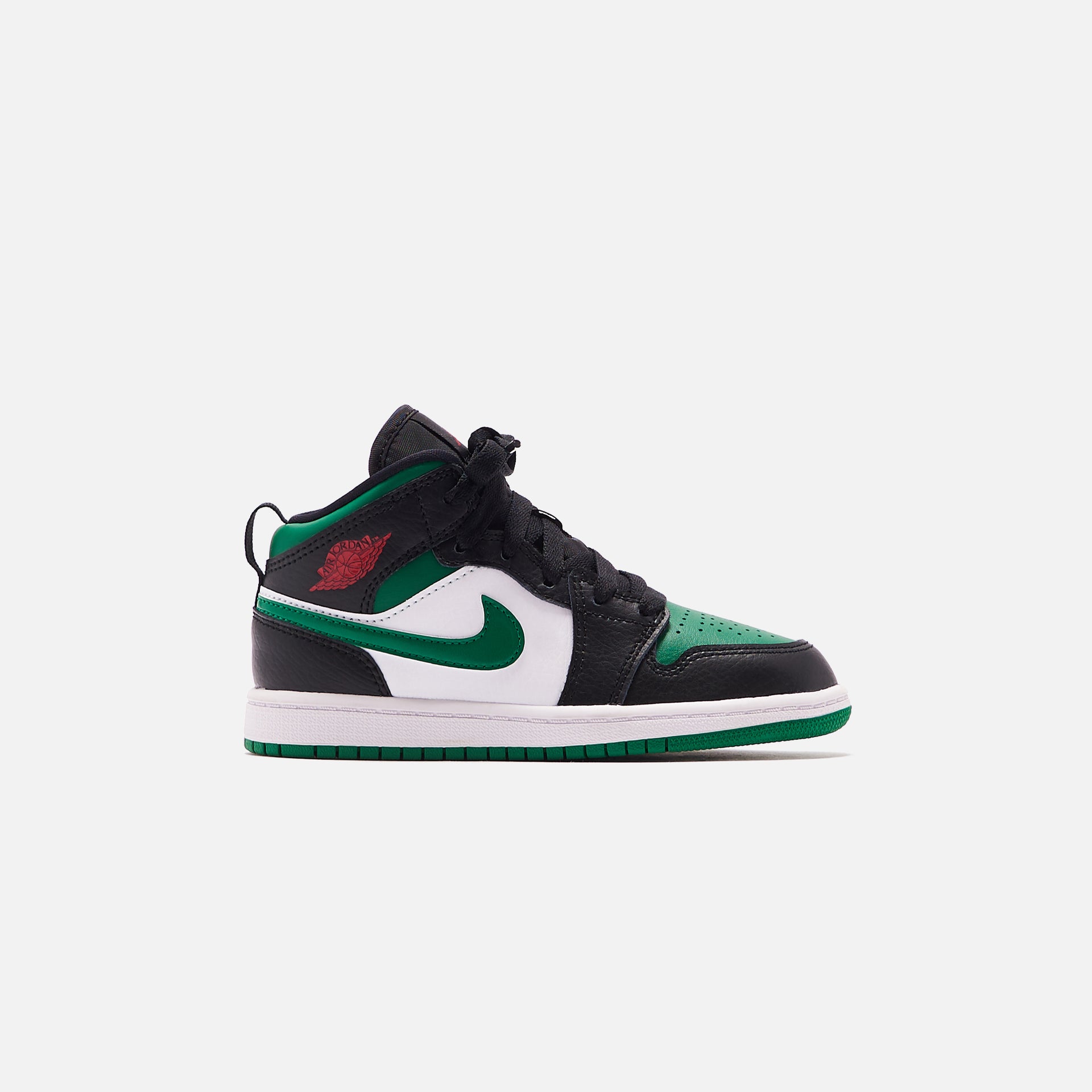 Nike Pre-School Air Jordan 1 Mid - Black / Pine Green / White