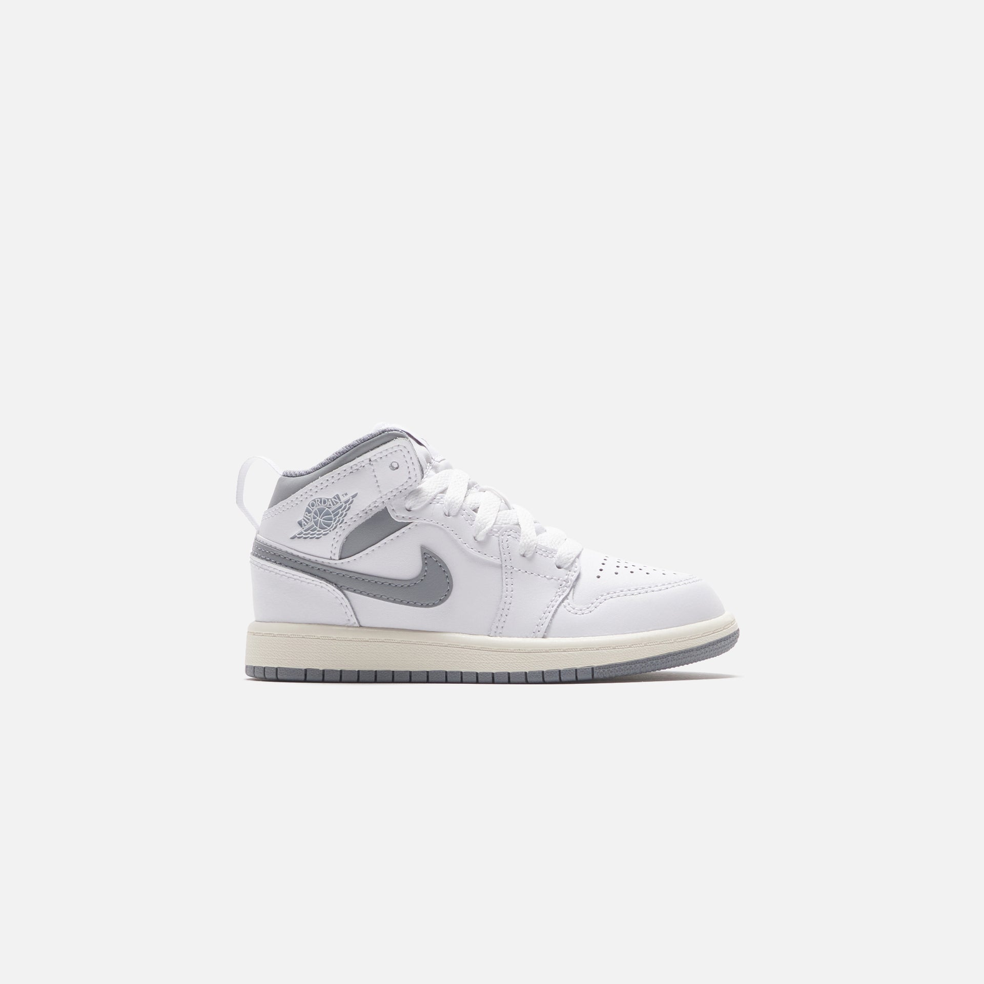 Nike Air Jordan Pre-School 1 Mid - White / Stealth