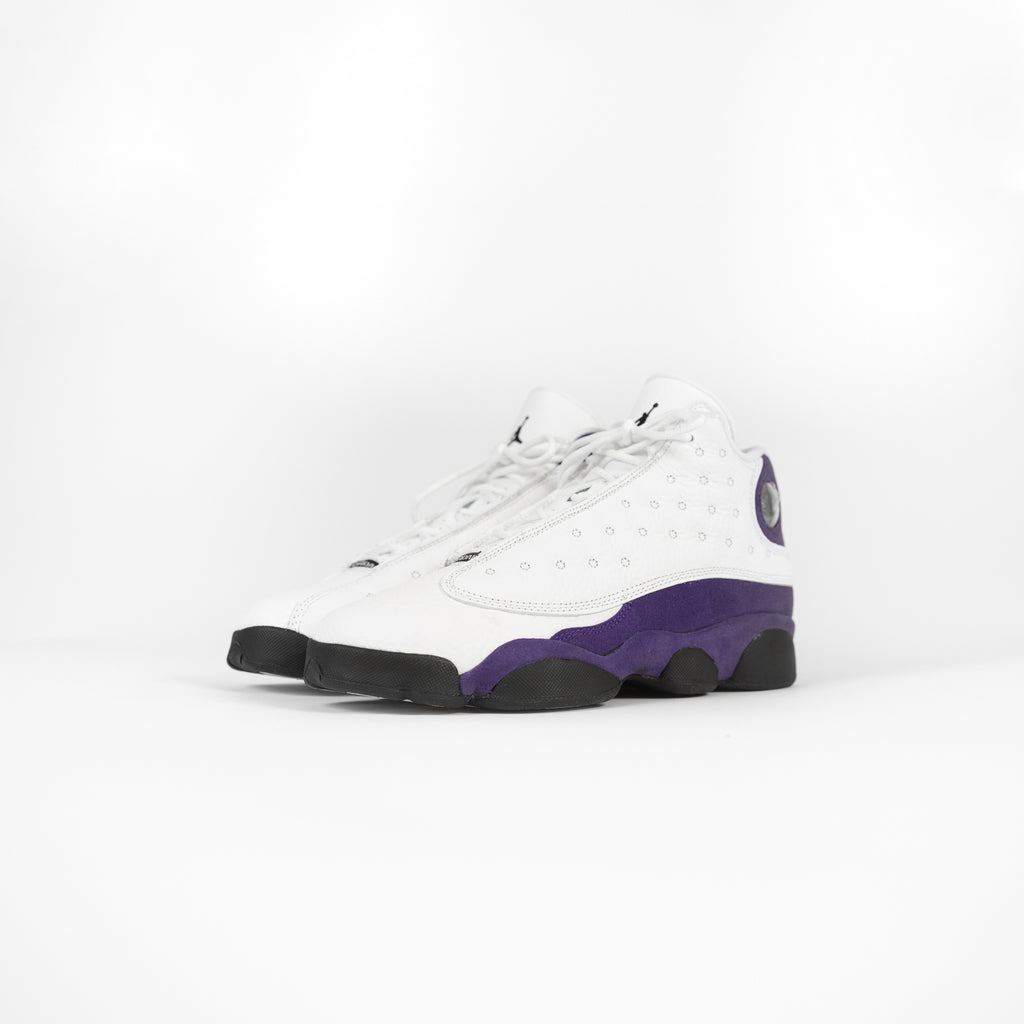 Nike GS Air Jordan 13 Retro - White / Black / Purple / University Gold