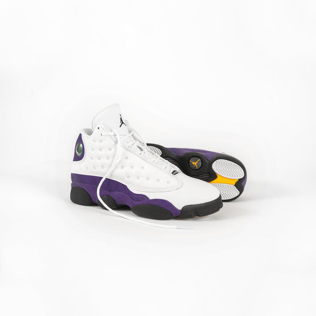 Nike Air Jordan 13 Retro Lakers Men's White/Black-Court Purple