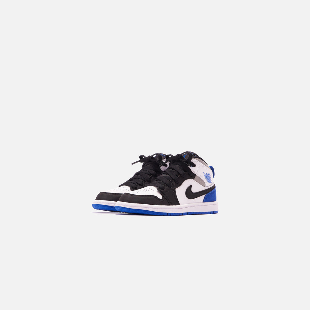 Nike Pre-School Air Jordan 1 Mid SE - White / Hyper Royal