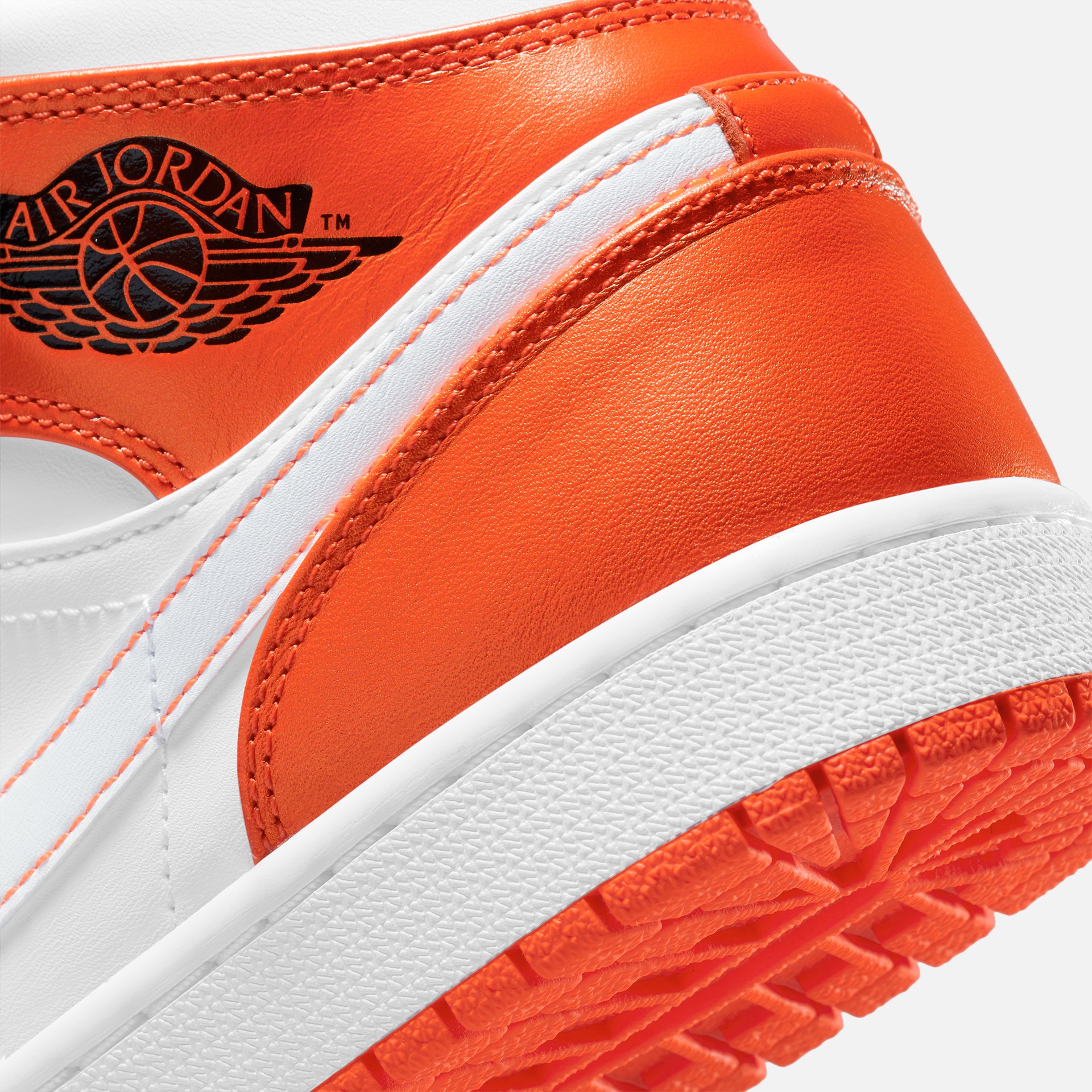 Nike Air Jordan 1 Mid SE - Electro Orange / Black / White