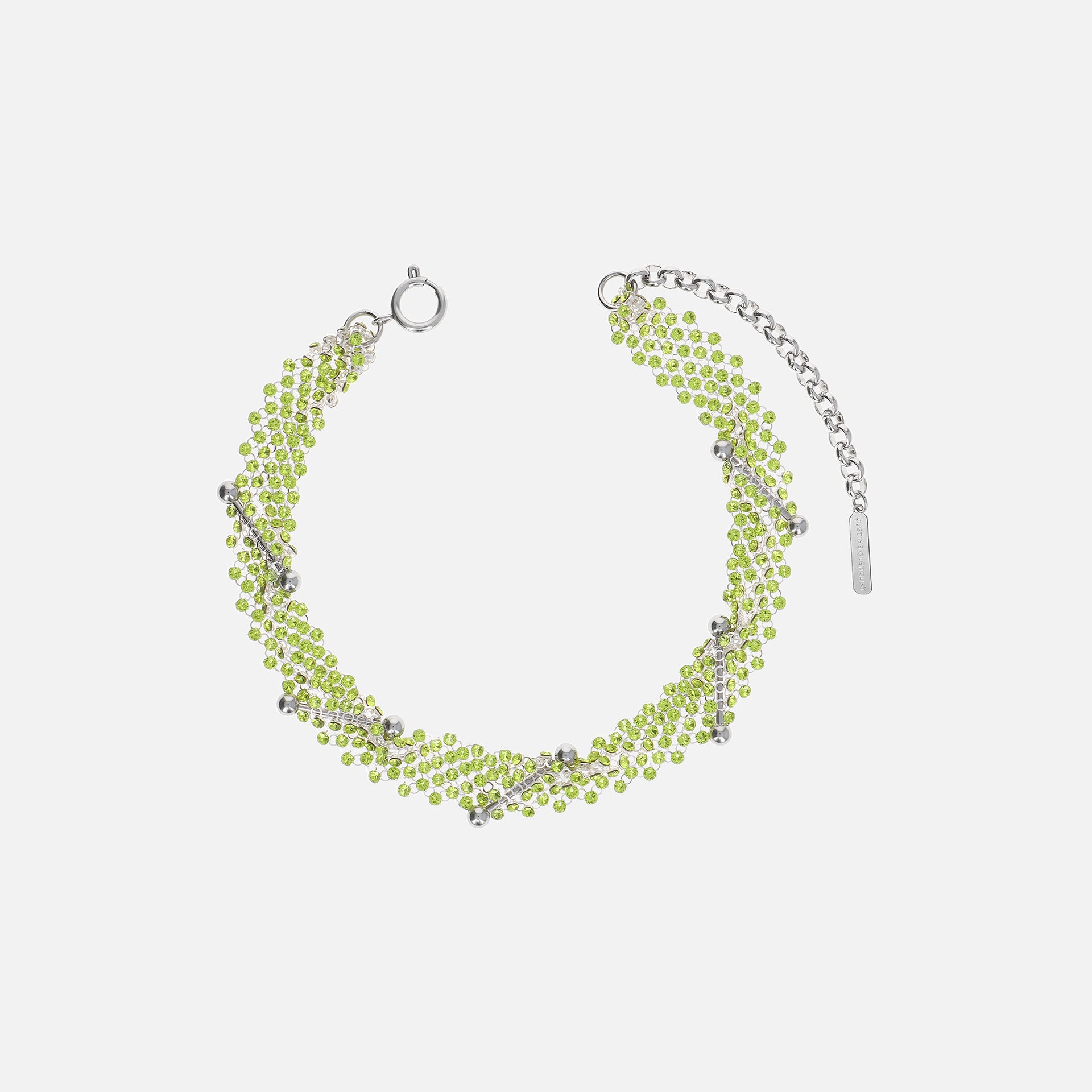 Justine Clenquet Acid Choker - Green