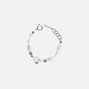 Justine Clenquet Charly Bracelet - Silver / Crystal Pearls