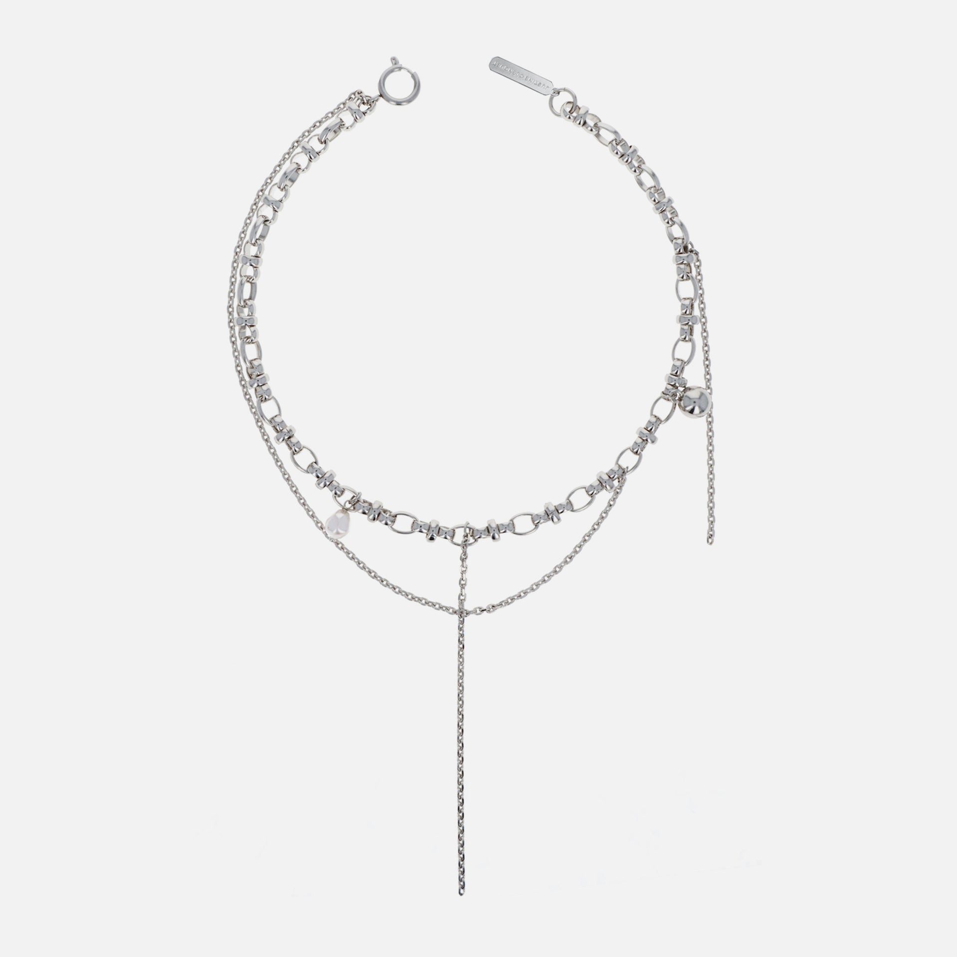 Justine Clenquet Winona Necklace - Palladium