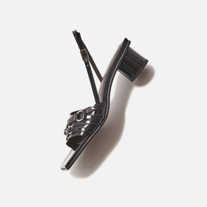 Justine Clenquet Patent Sandals - Drew Black