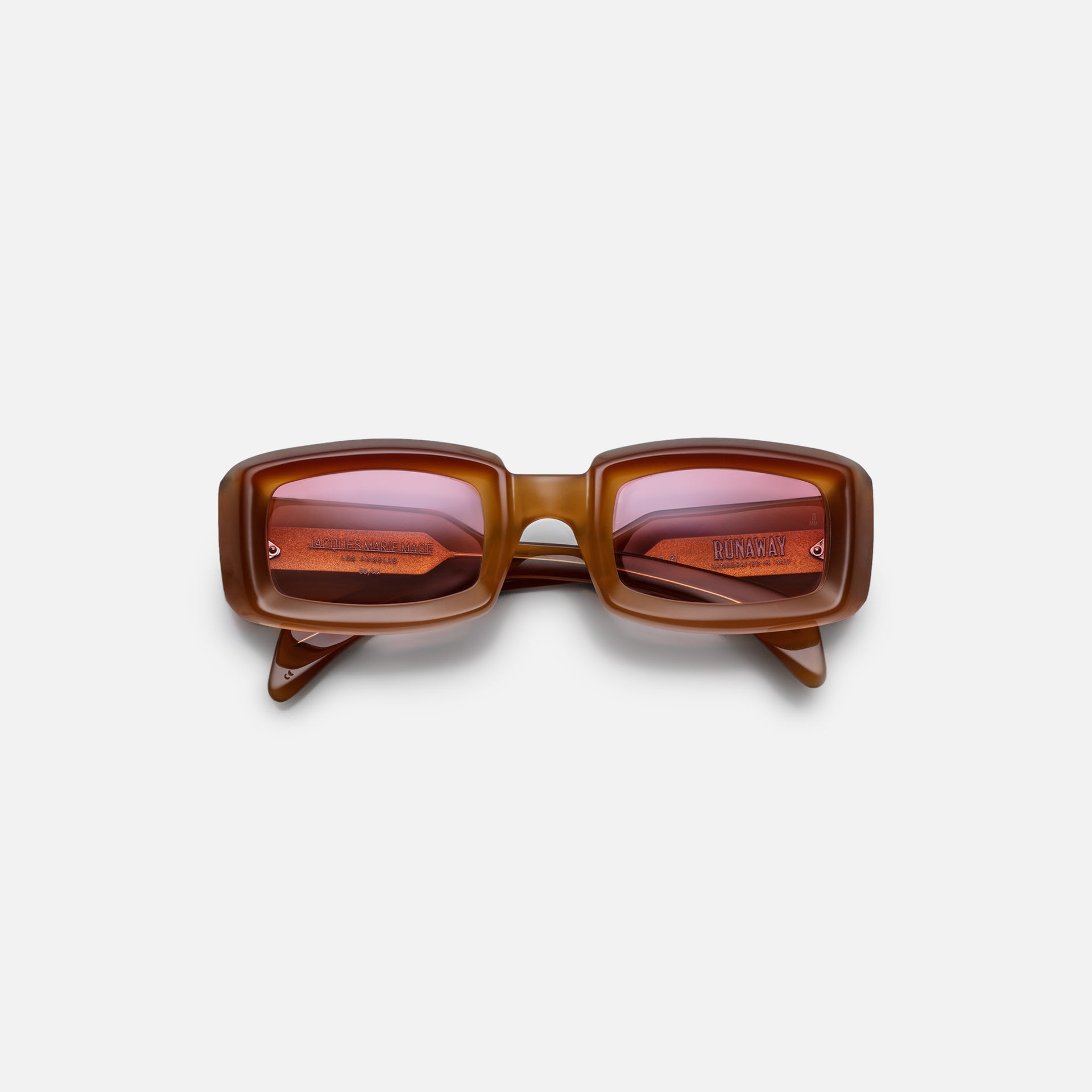 Jacques Marie Mage Runaway Frame Pink Gradient Lens Silver Hardware - Neopolitan