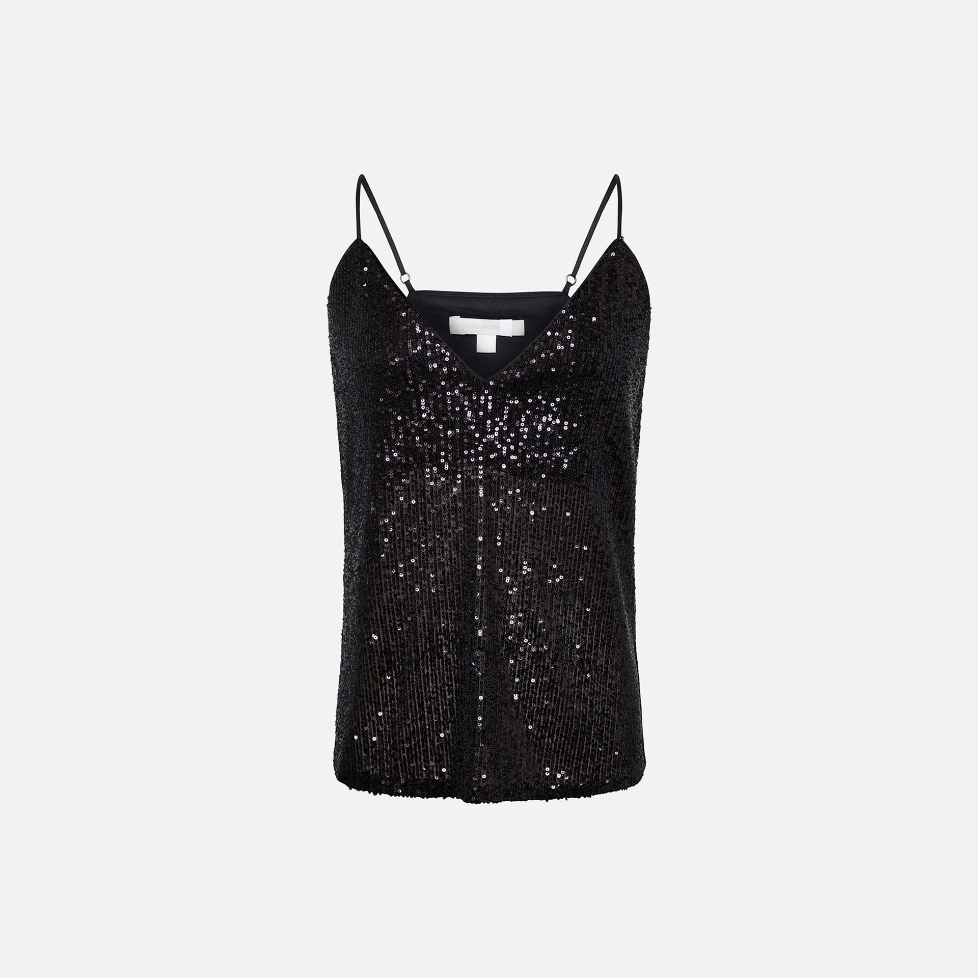 Jonathan Simkhai Lynette Sequin Tank - Black