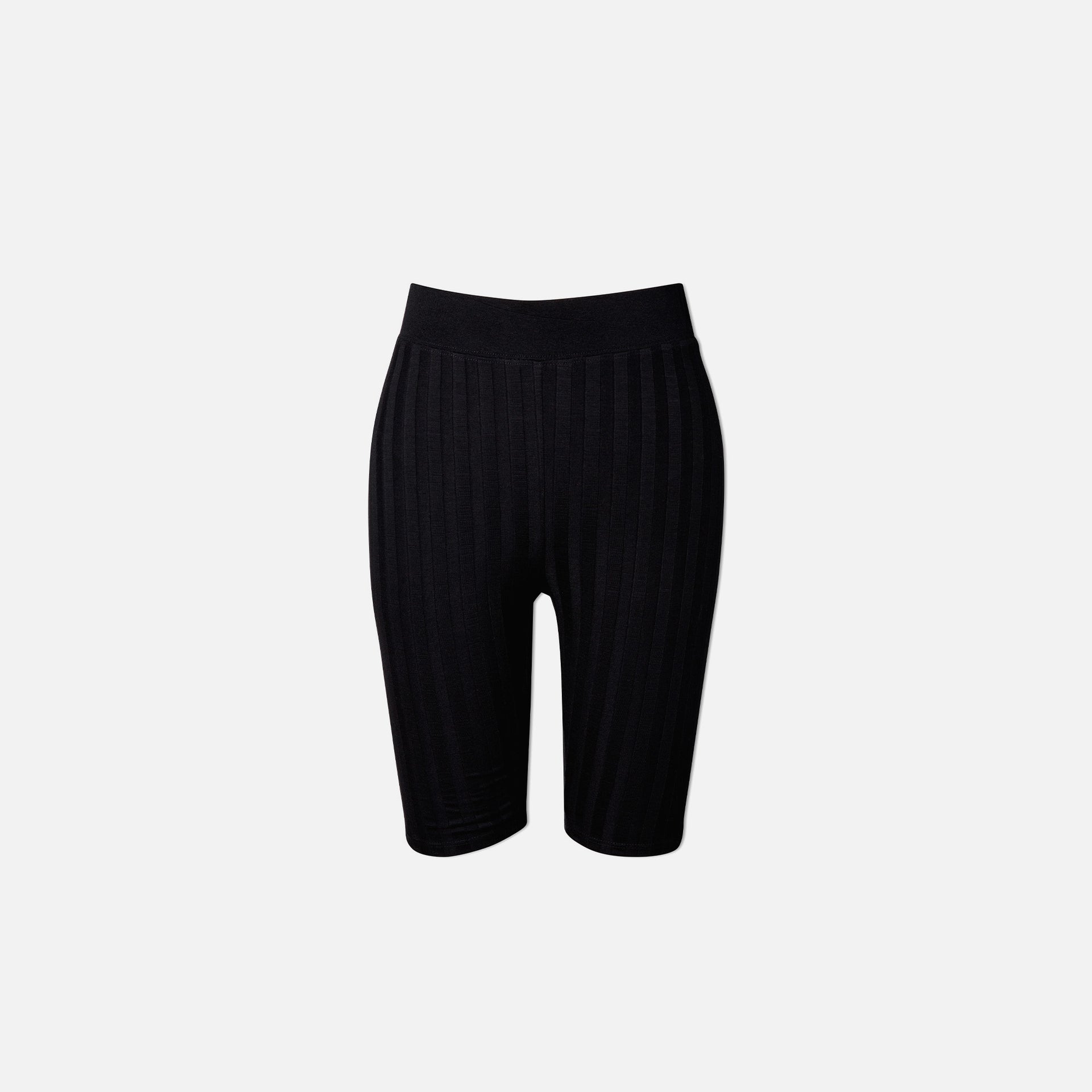 Jonathan Simkhai Morgan Compact Rib Biker Short - Black