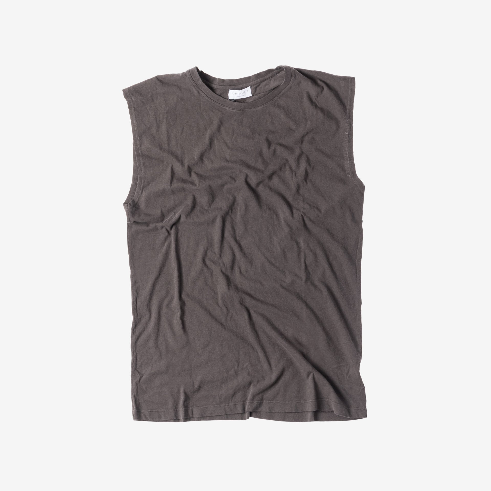 John Elliott Oversized Sleeveless Crew - Charcoal