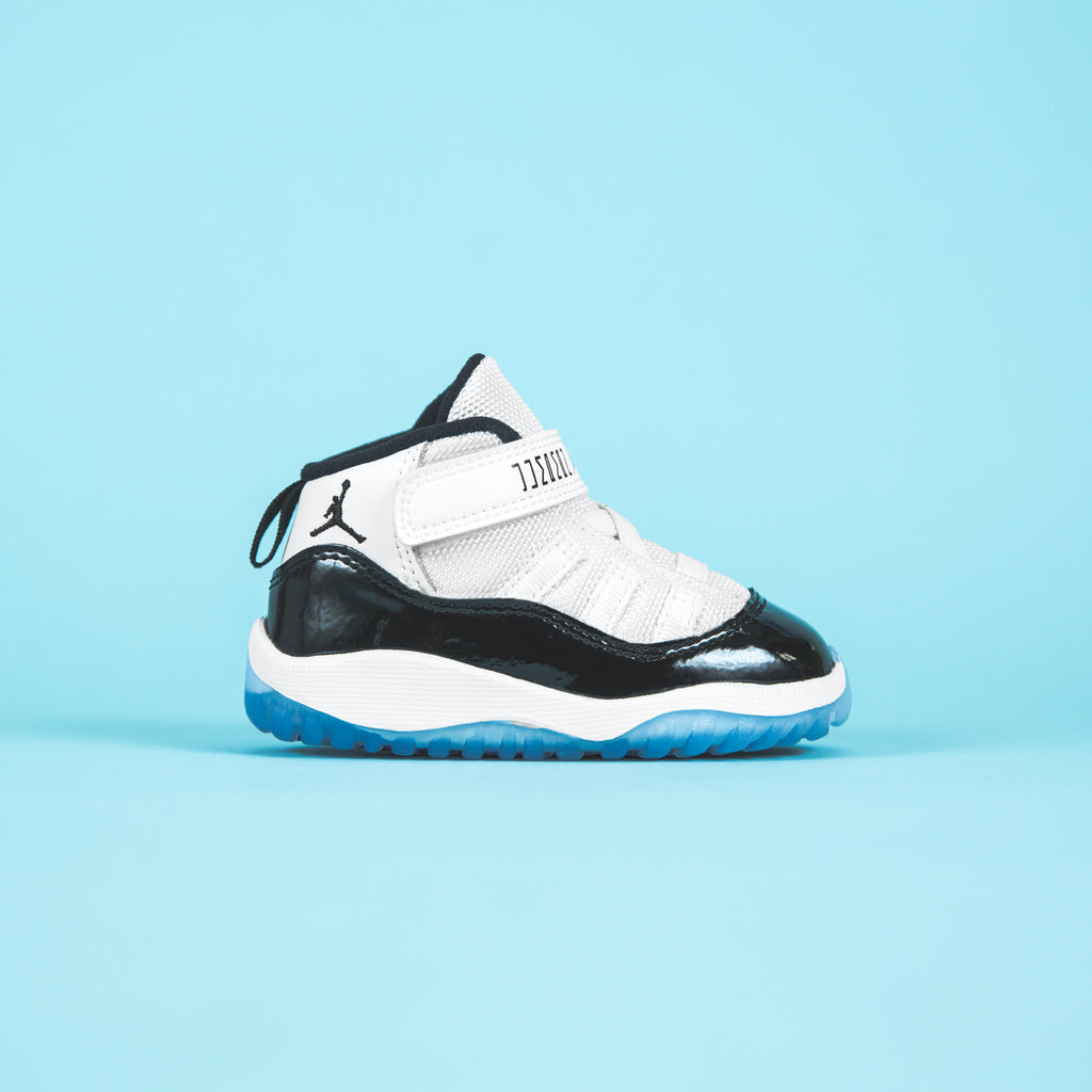 Nike TD Air Jordan 11 Retro - White / Black / Concord – Kith