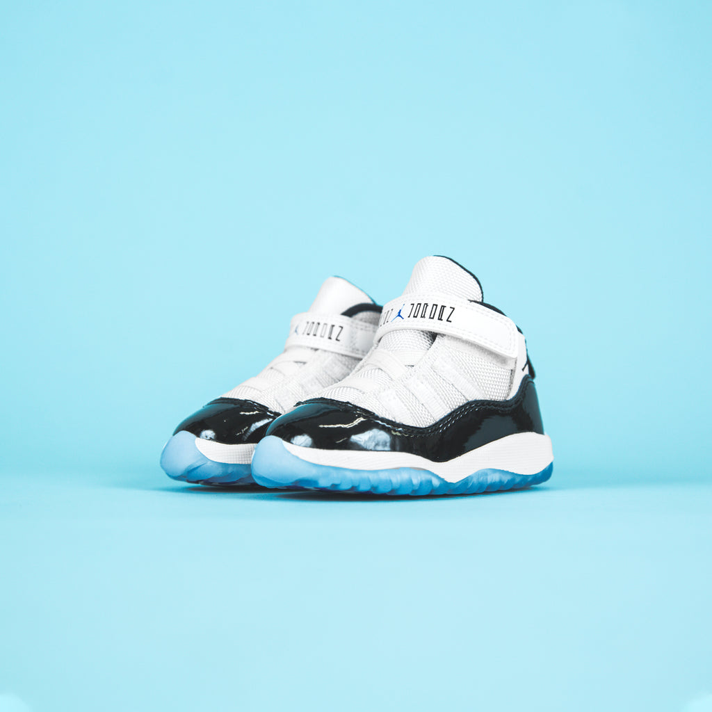 Nike TD Air Jordan 11 Retro - White / Black / Concord – Kith