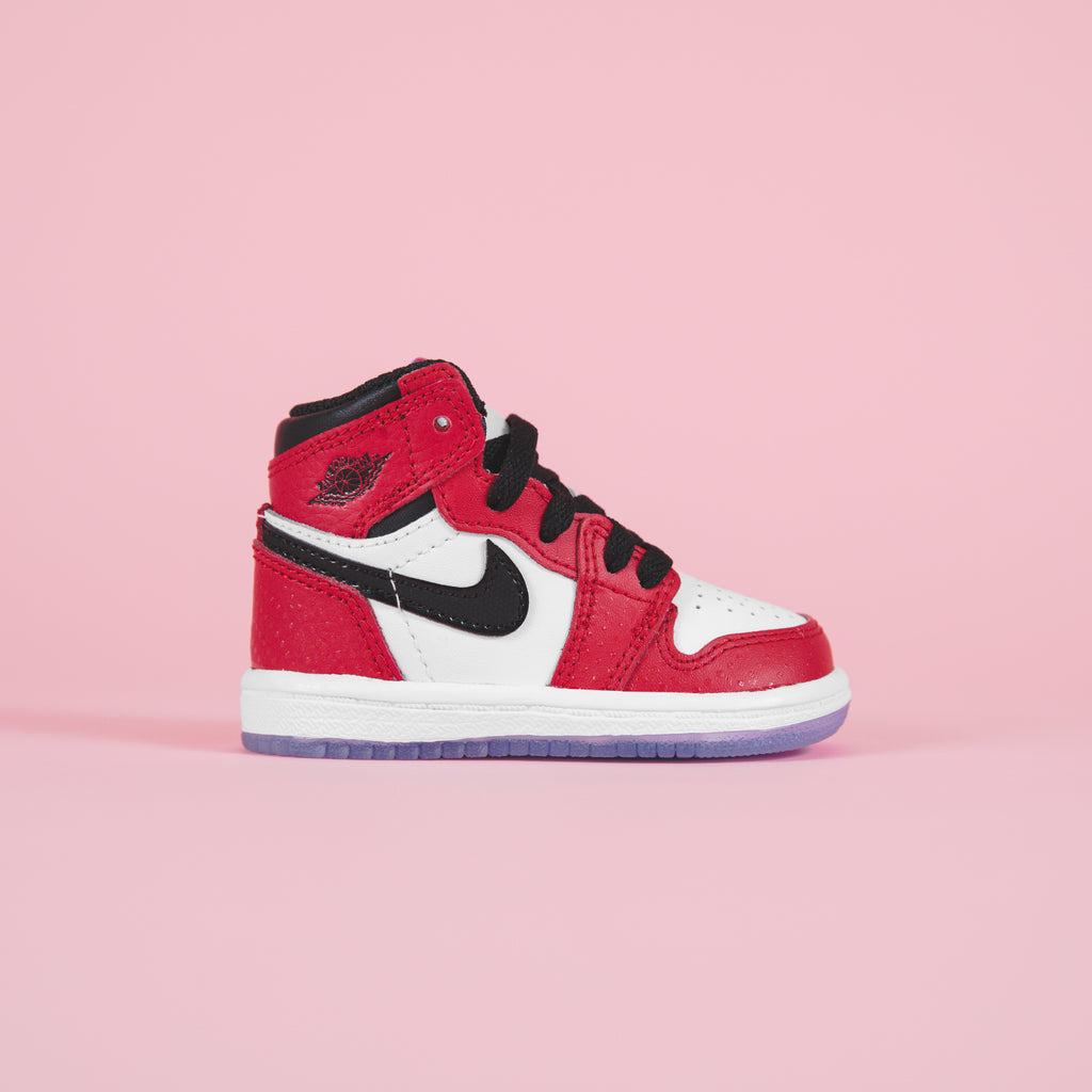 Nike TD Air Jordan 1 Retro High OG - Gym Red / Black / White