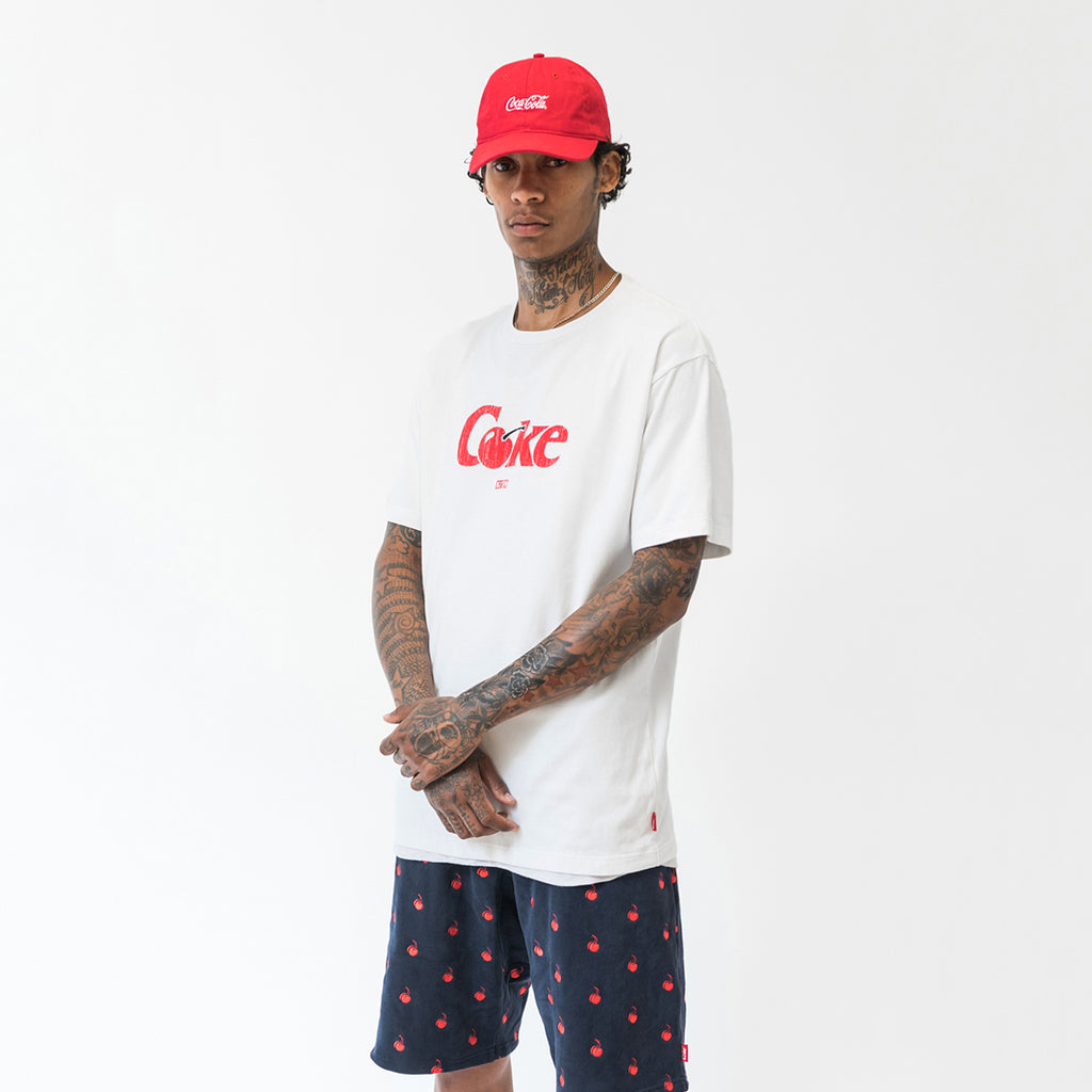 Kith x Coca-Cola Cherry Coke Vintage Tee - White