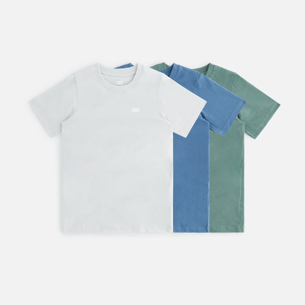 Kith Kids 3-Pack Tees - Bering Sea Multi