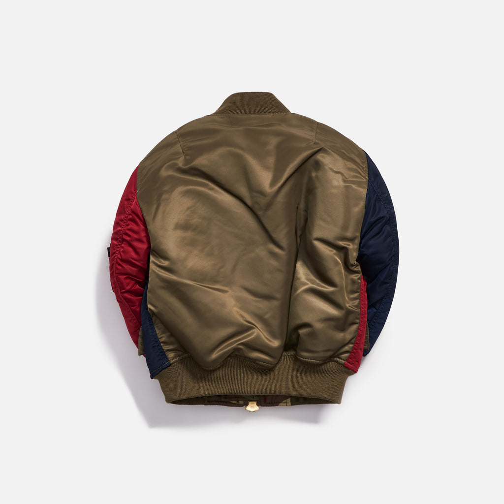 Kith Kids x Alpha Industries Toddler MA-1 Bomber Jacket - Navy / Red