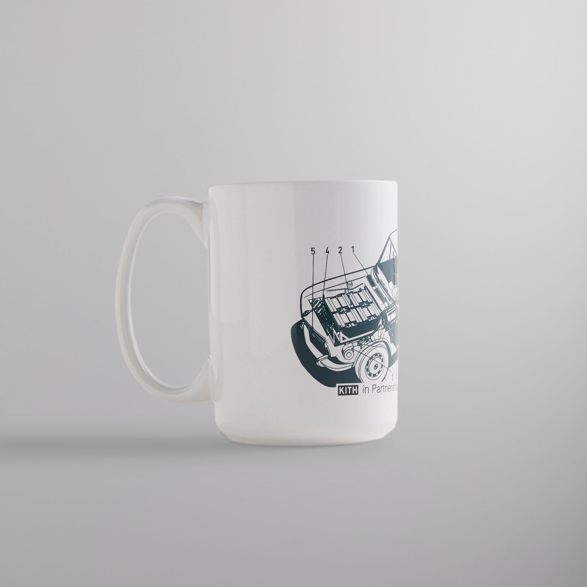 Kith for BMW Car Sketch Mug - White