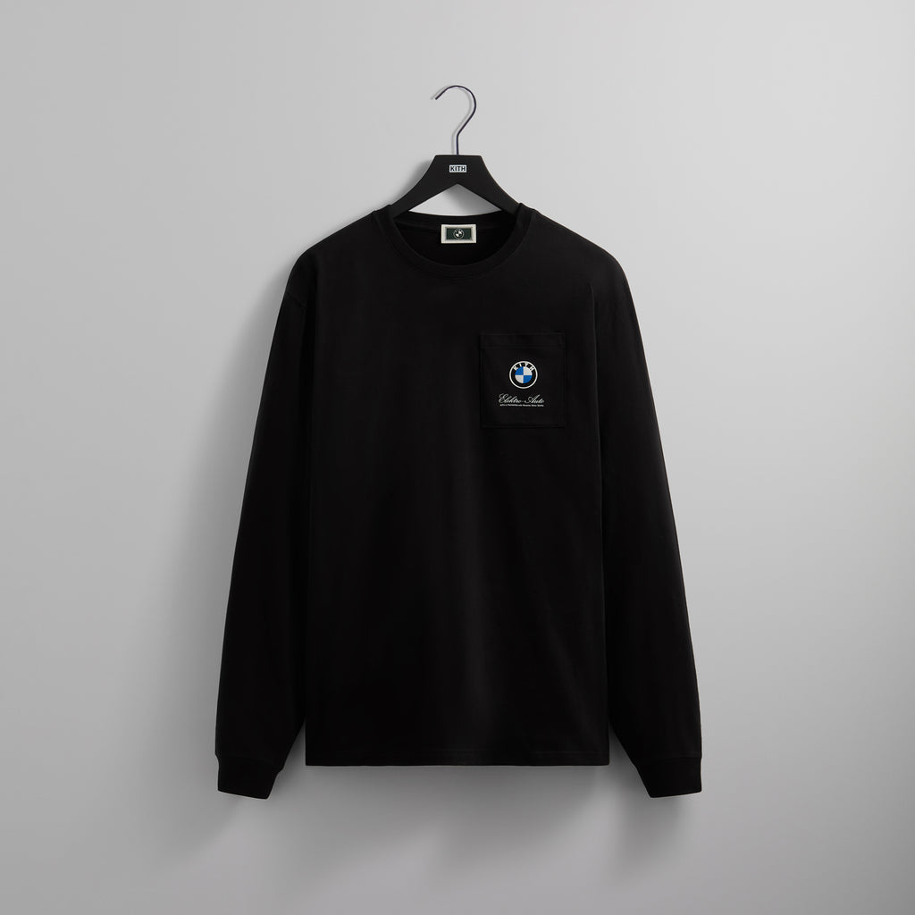 Kith for BMW Elektro Auto Long Sleeve Pocket Tee - Black