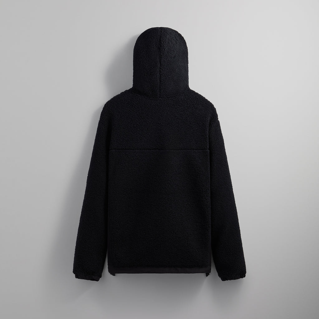 Kith Bonded Sherpa Quarter Zip Hoodie Black