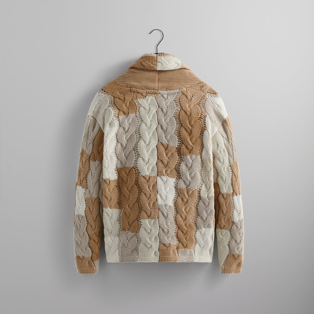 Kith Patchwork Cable Becker Cardigan - Canvas