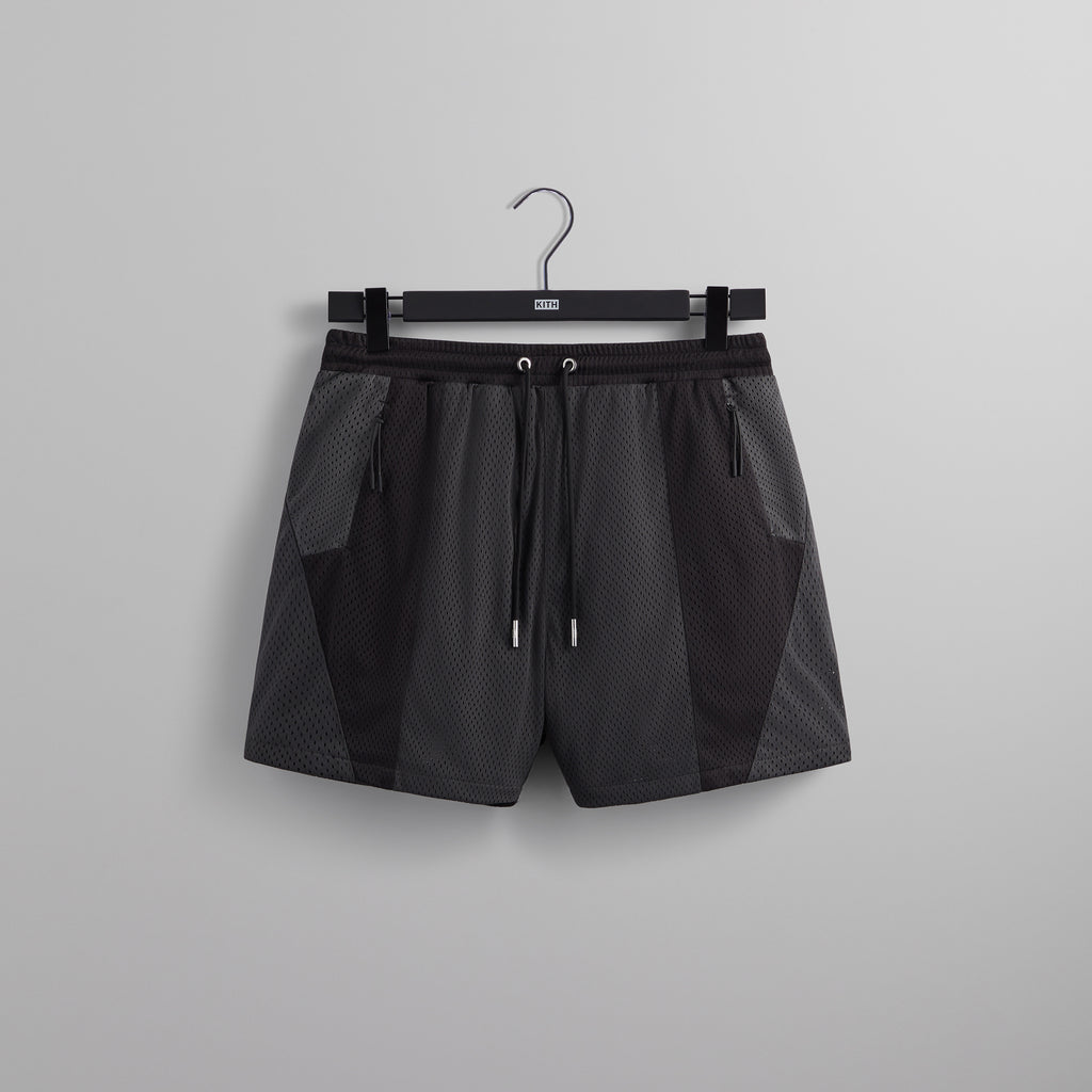 Kith 101 Harden Panelled Mesh Short - Black