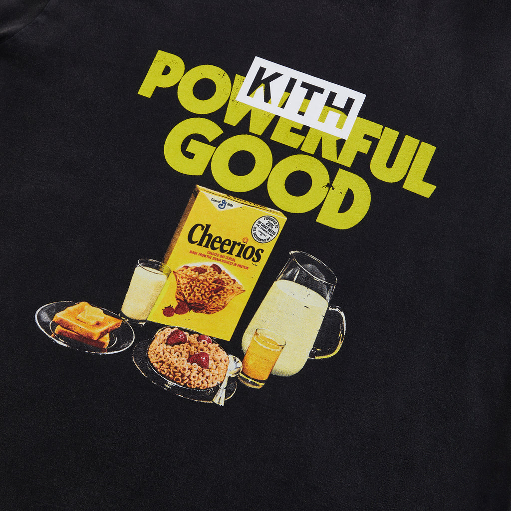 Kith Treats for Cheerios Powerful Good Vintage Tee - Black