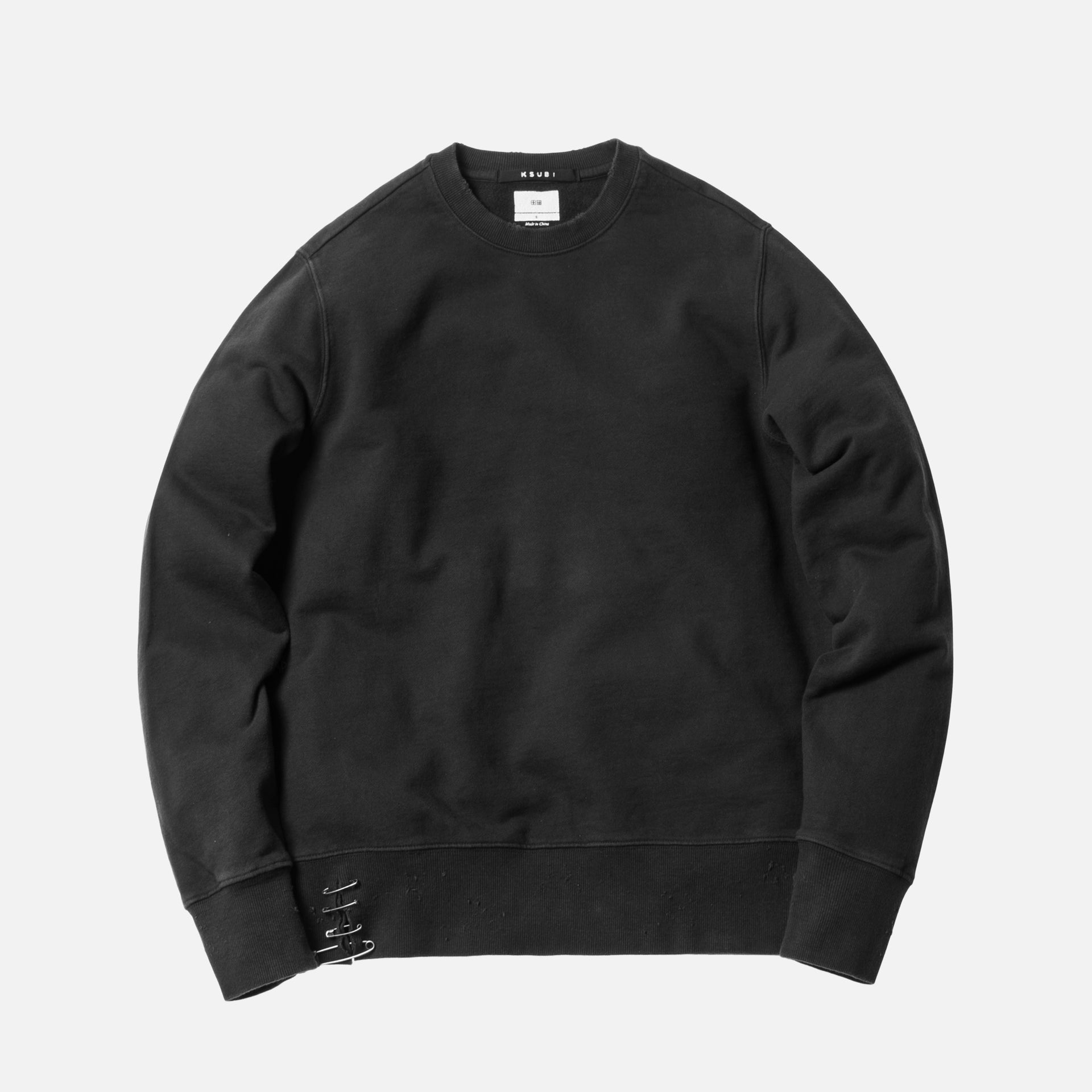 Ksubi Pins Back to Black Crewneck - Black