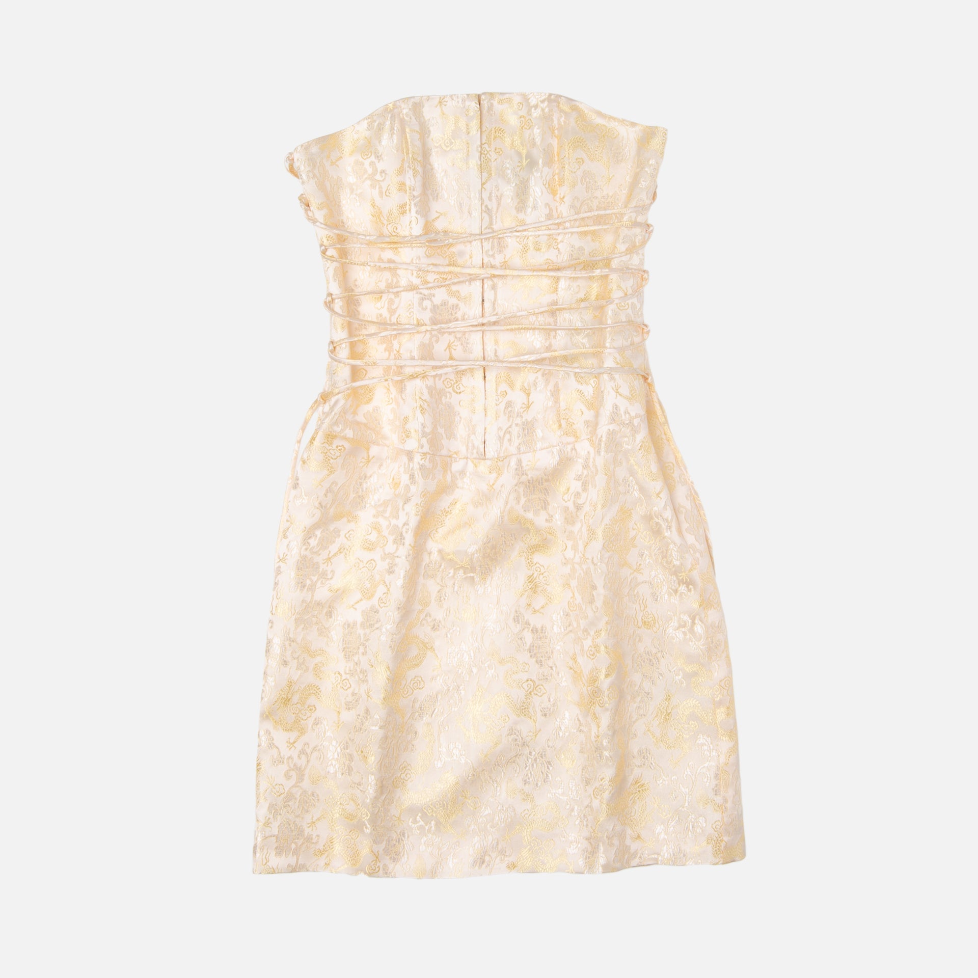 Kim Shui Dragon Silk Bustier Mini - Multi