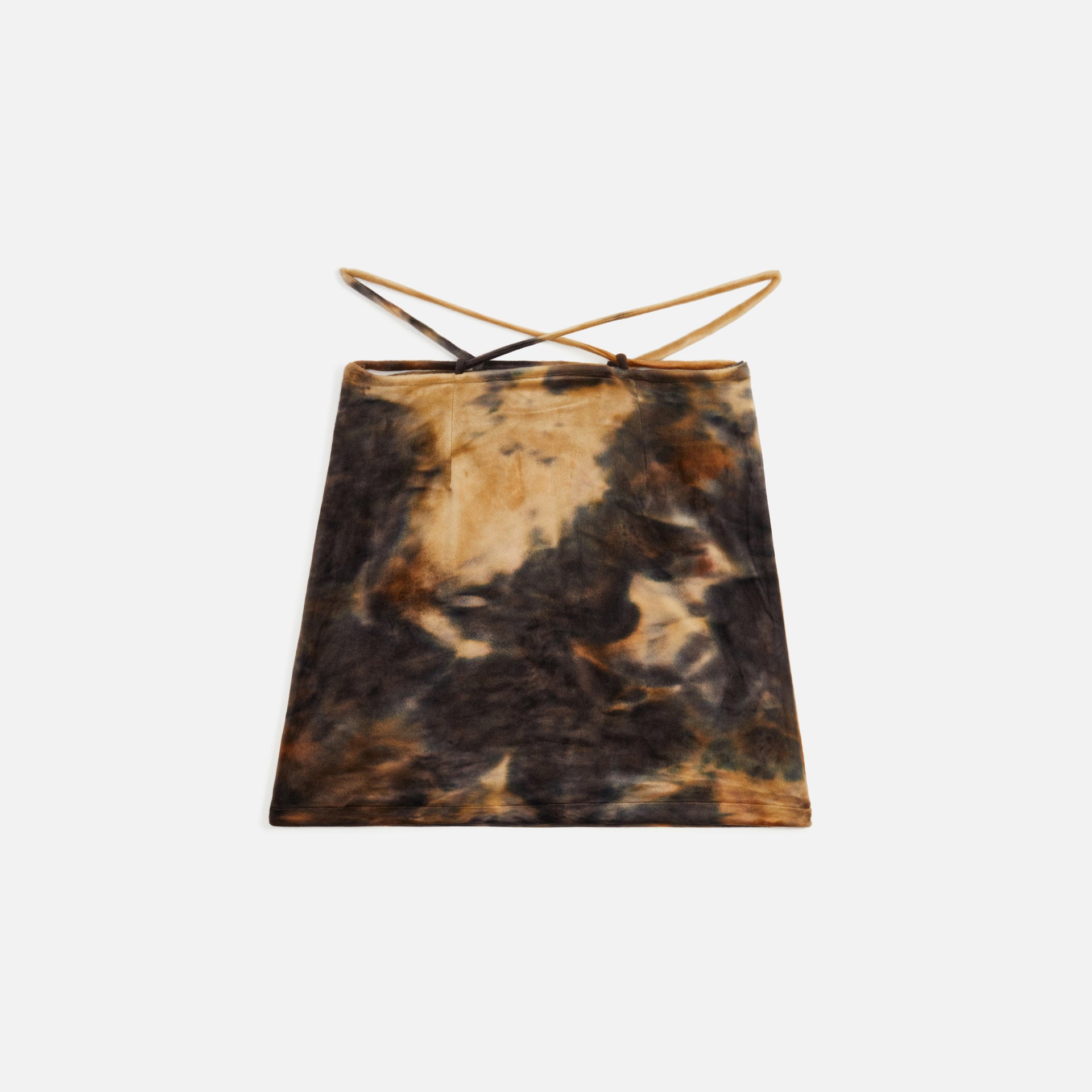 Kim Shui Velvet Skirt - Brown