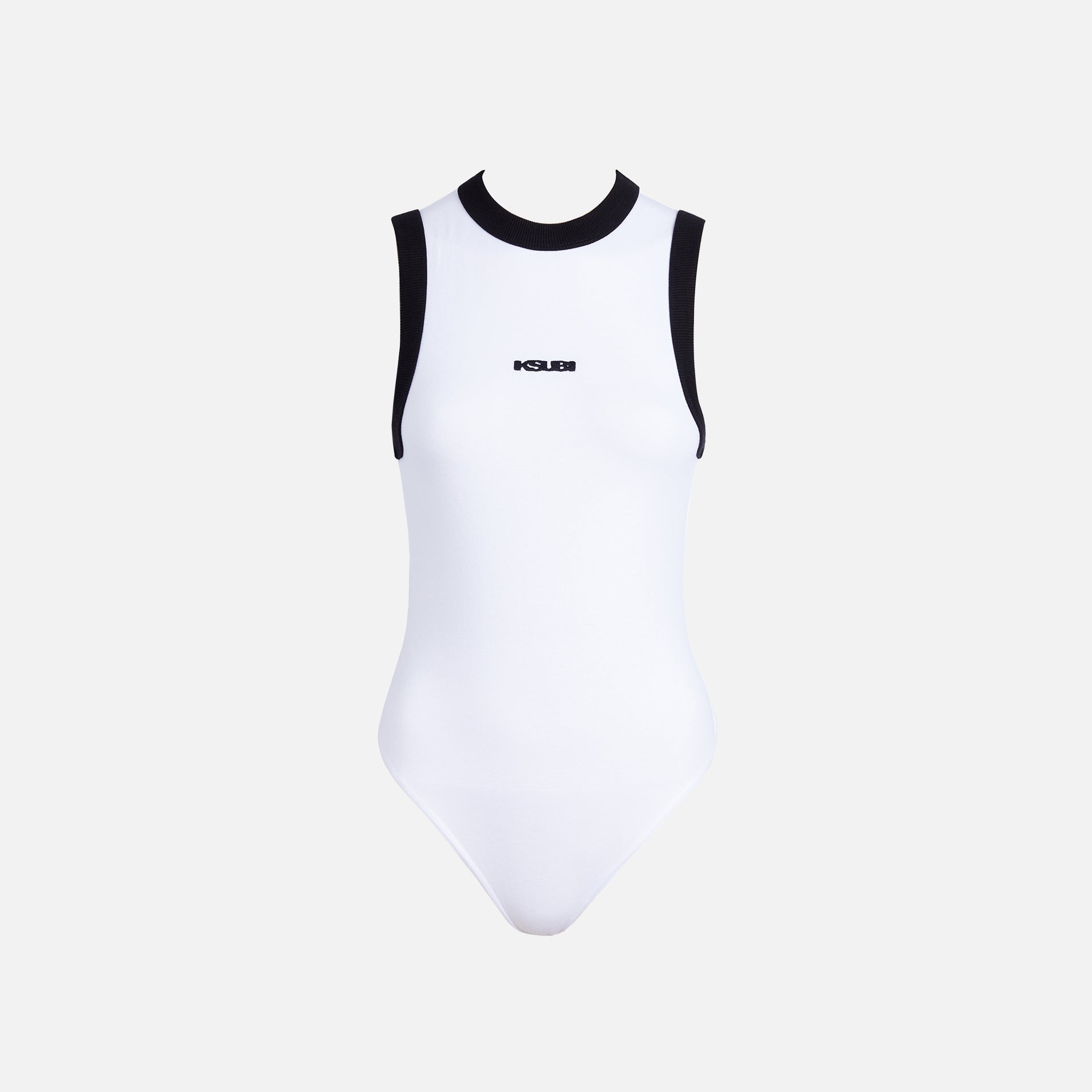 Ksubi Syndicate Bodysuit - White / Black Ringer