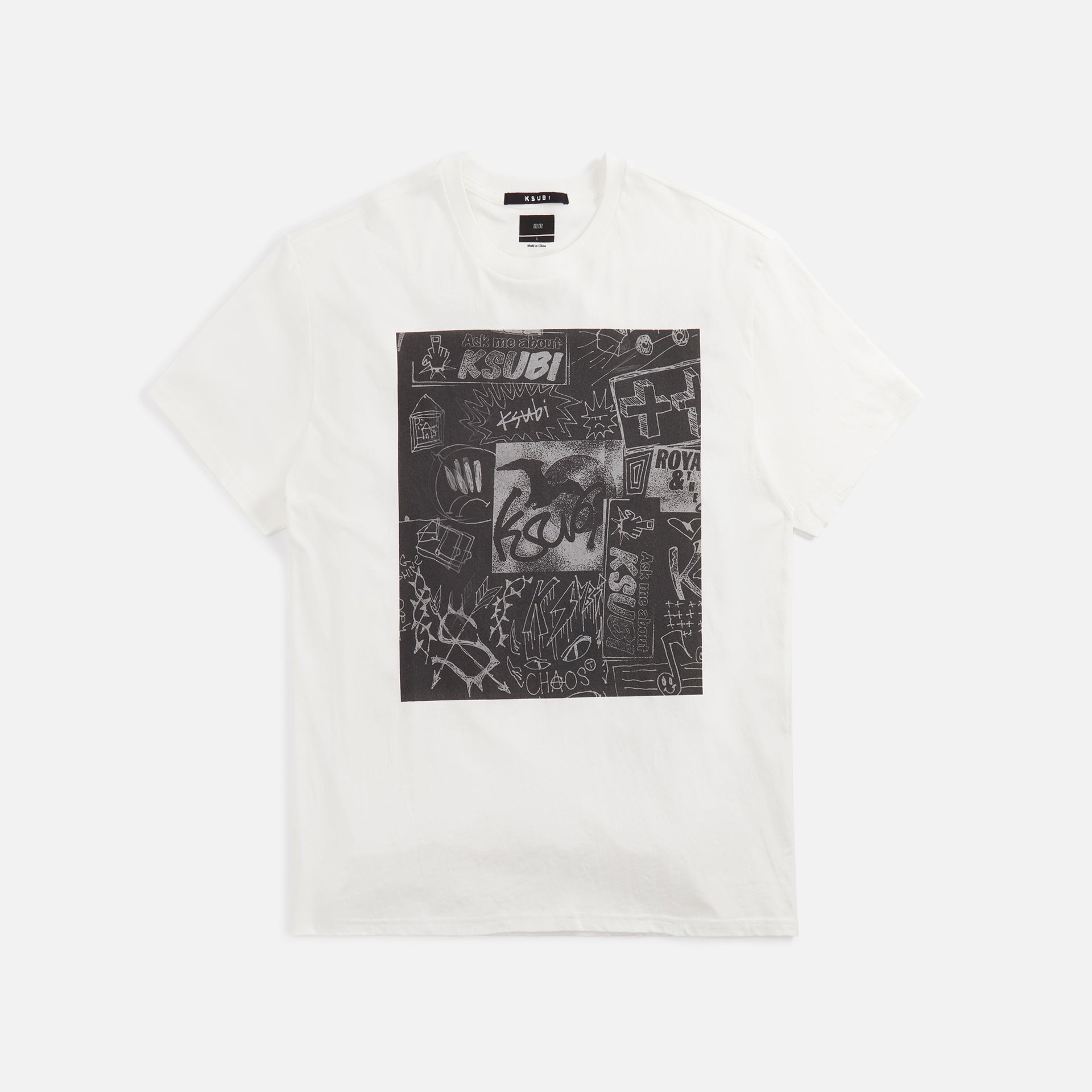 Ksubi Mash Up Biggie Tee - White