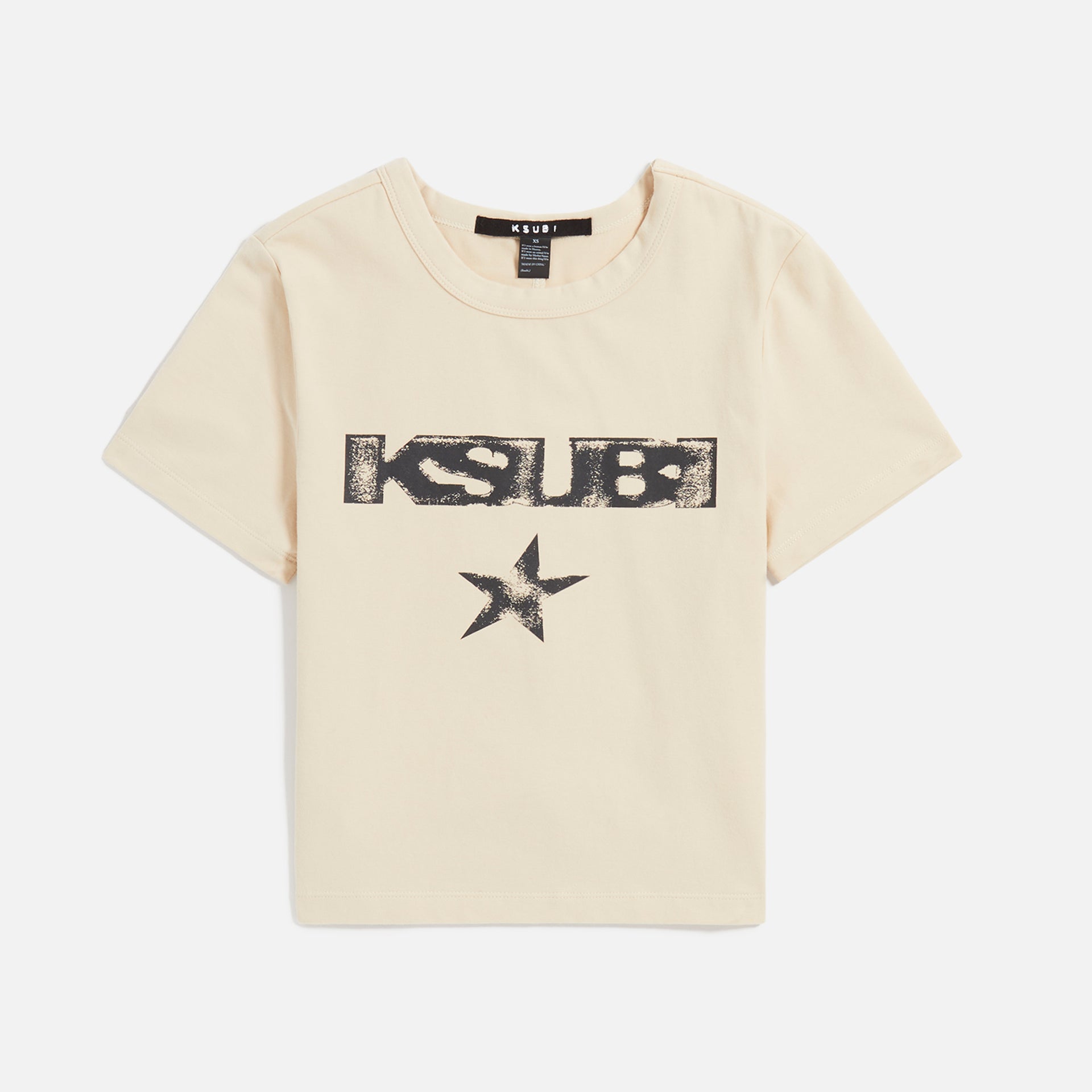 Ksubi Sott Star Baby Tee - Ecru