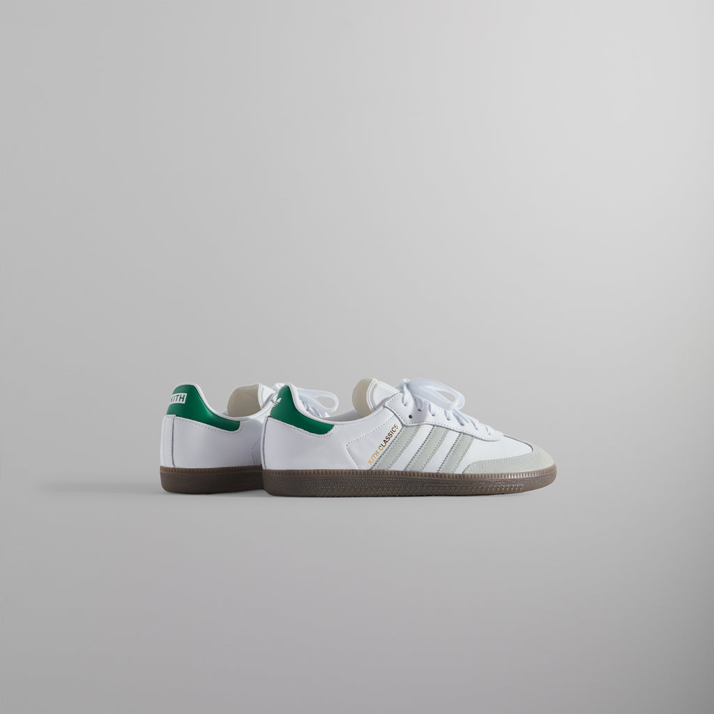 Kith Classics for Adidas Originals Samba OG - White / Green 10