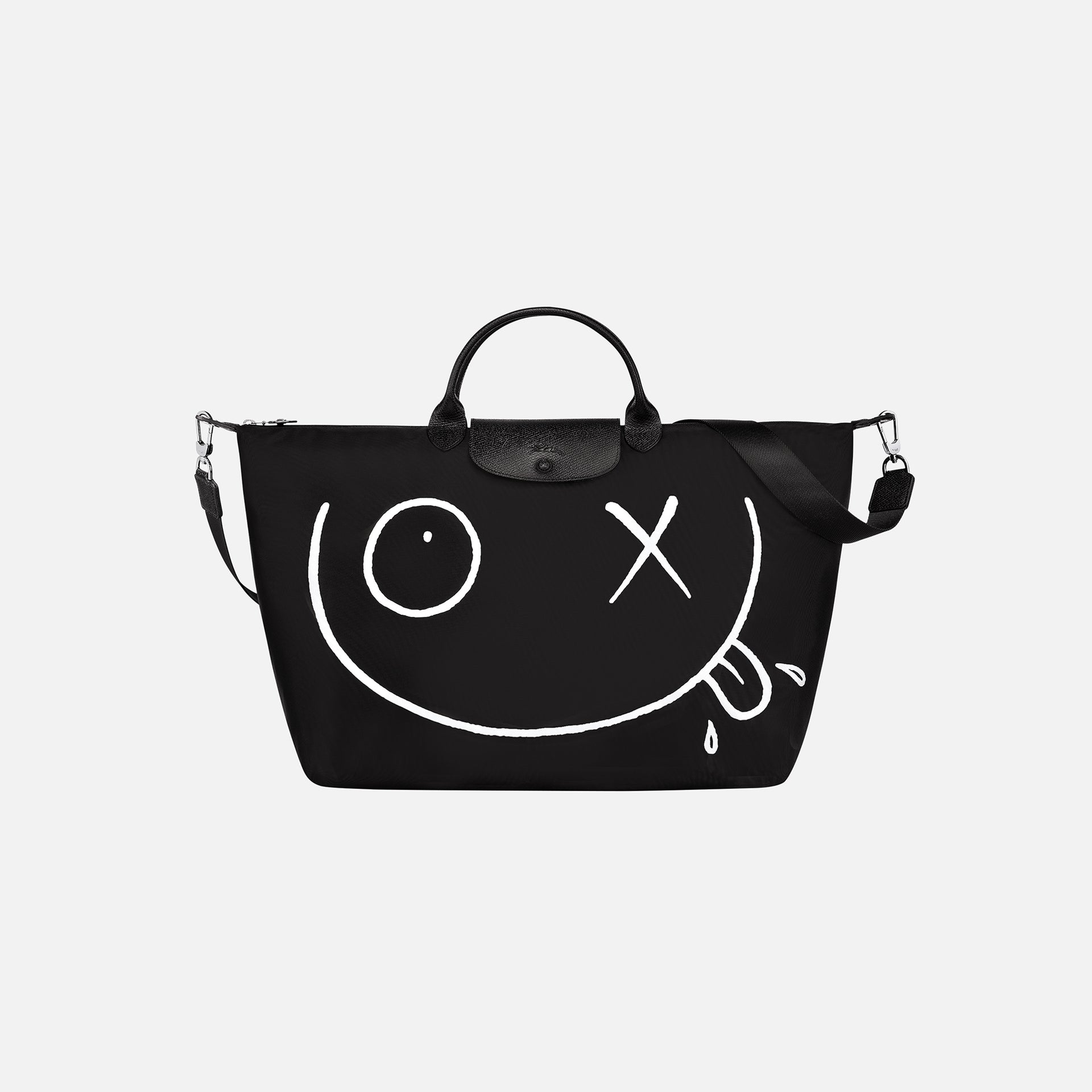 Longchamp x Andre Big Mr. A Travel Bag - Black