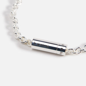 Le Gramme 11g Polished Sterling Silver Cable Bracelet - Silver