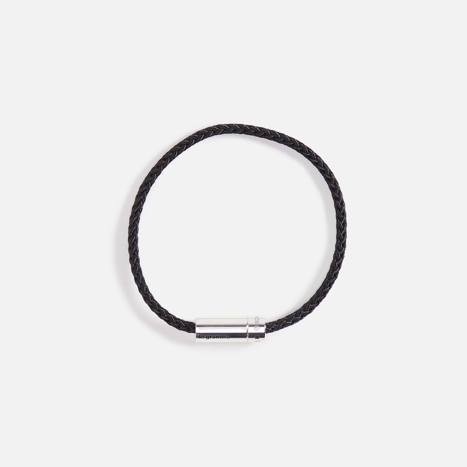 Le Gramme 7g Nato Cable Bracelet - Black