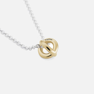 Le Gramme 1g Polished Entrelacs Pendant and Chain Necklace - Yellow Gold