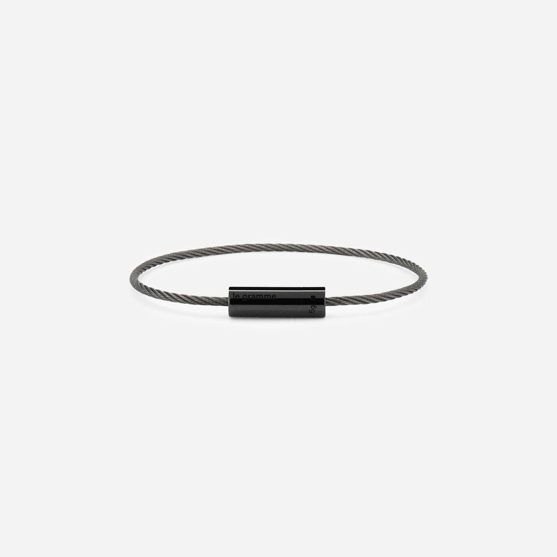 Le Gramme 5g Polished Ceramic Cable Bracelet - Ceramic