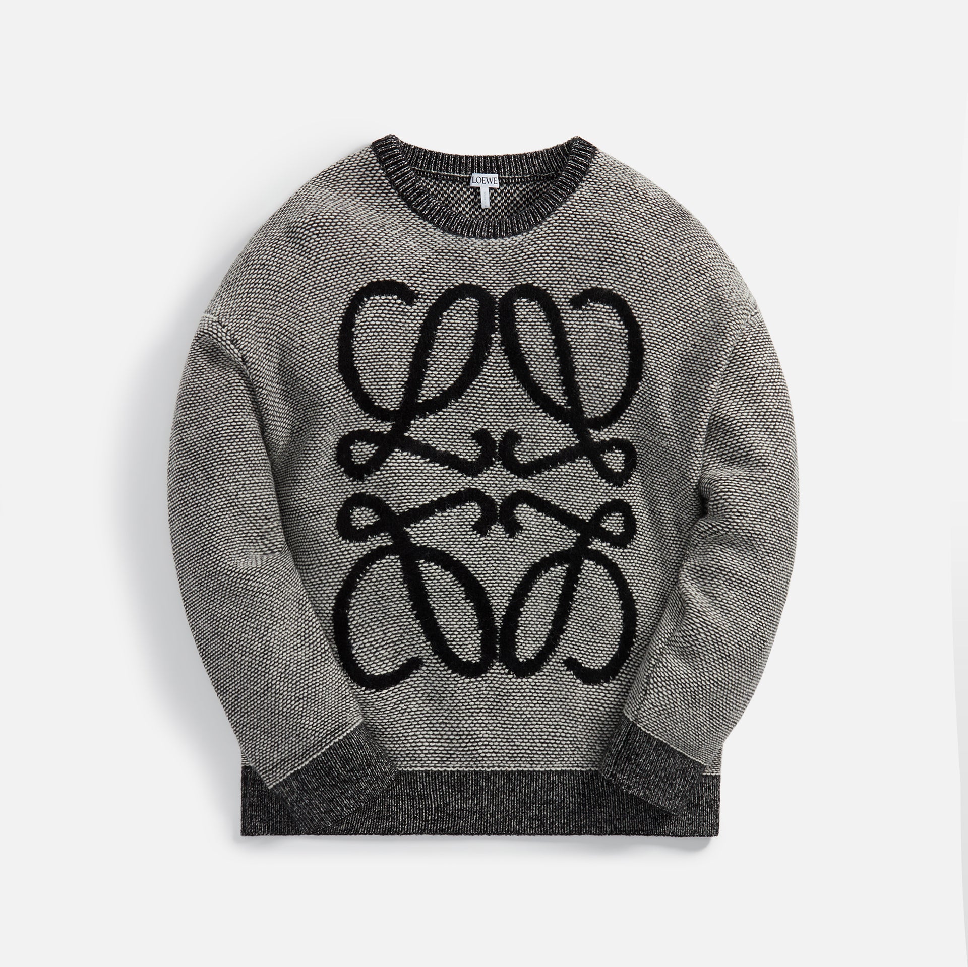 Loewe Anagram Mouline Sweater - Black / White