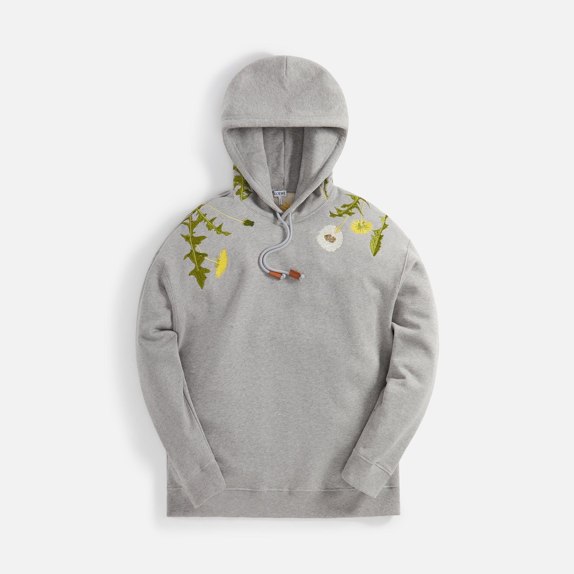 Loewe Anagram Flowers Hoodie - Grey